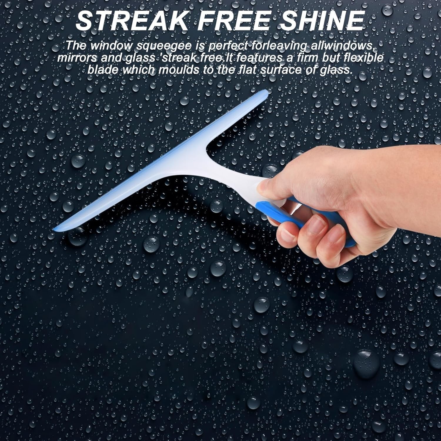 Shower Squeegee Glass Doors 3pcs Bathroom Squeegee Shower Cleaner Squeegee