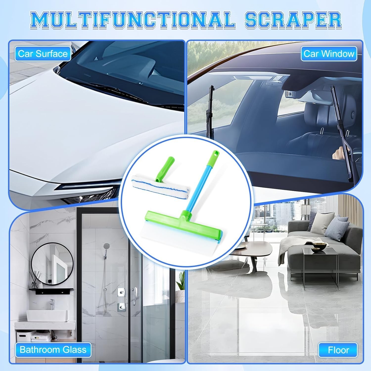 Aquablade Window Cleaning Kit, Squeegee, Recyclable Green