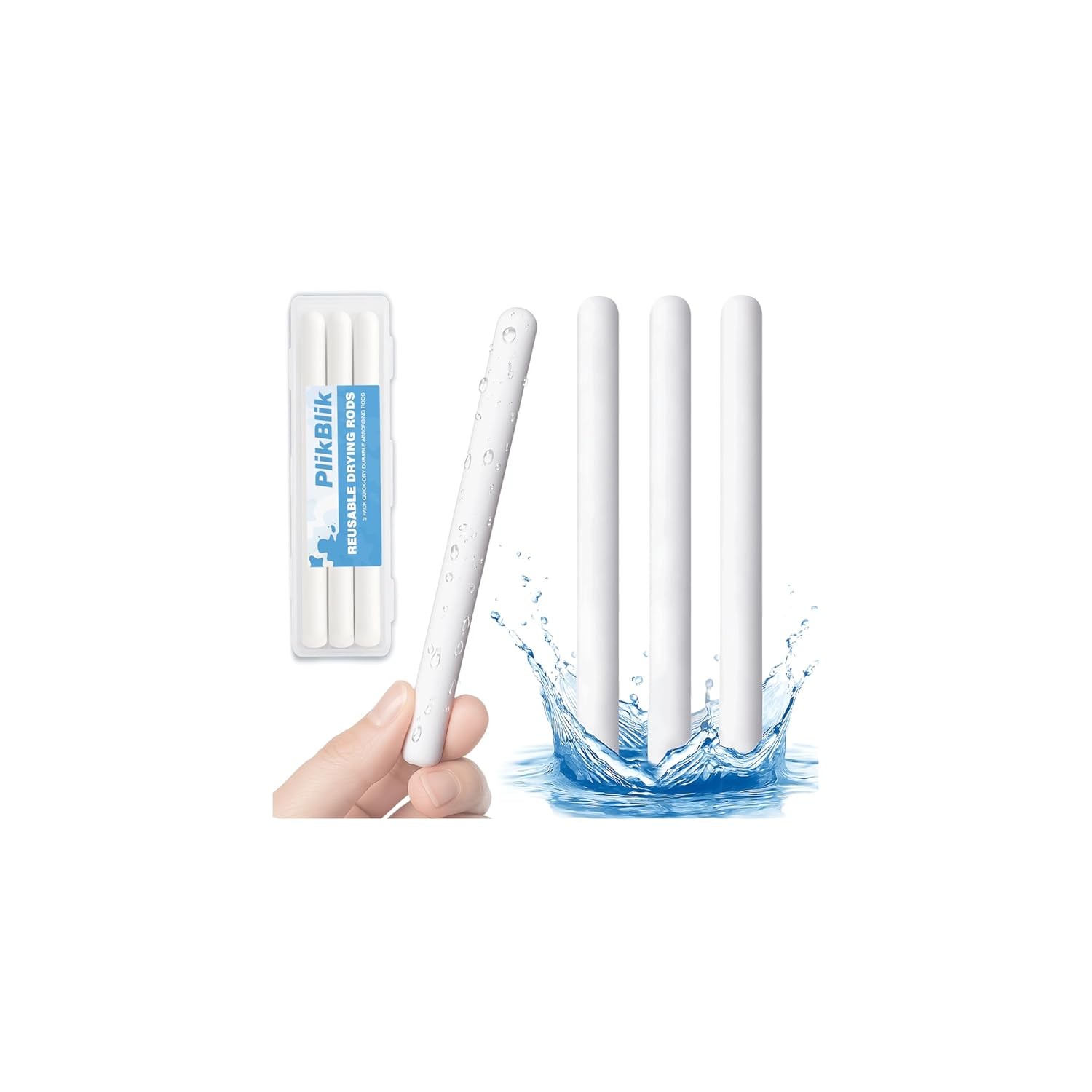 Drying Rod Stick for Toys, Reusable Diatom Desiccant & Deodorizer with Quick Dry