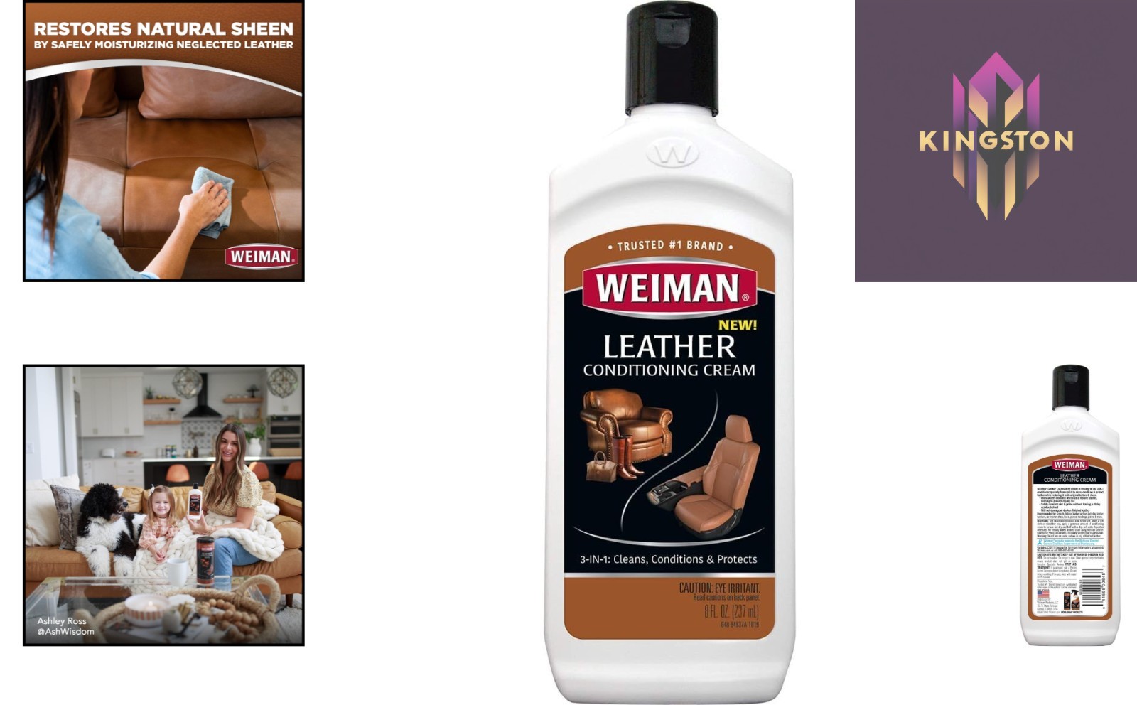 Deep Penetrating 3-in-1 Leather Cleaner & Conditioner for Luxurious Protection