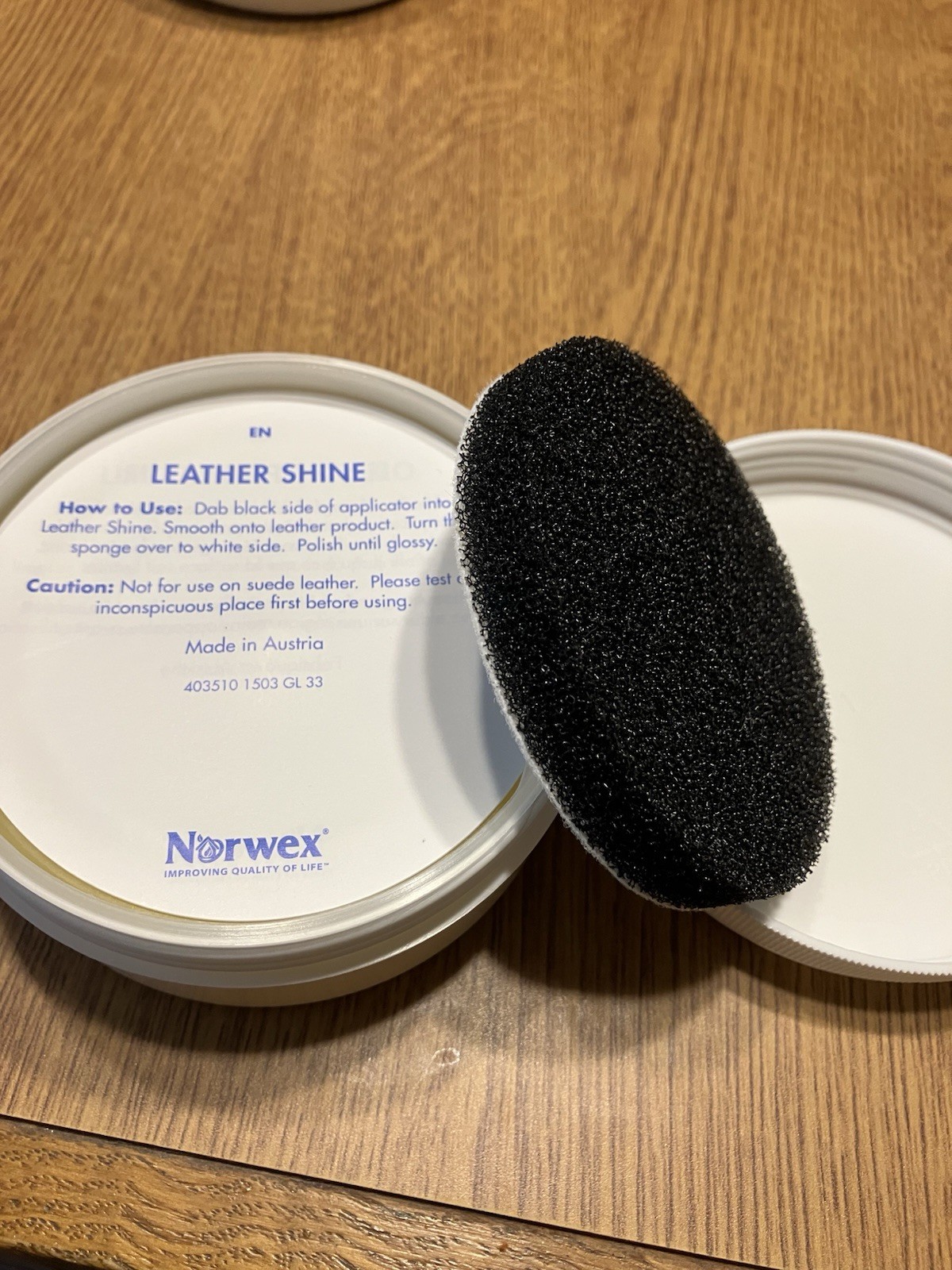 New Norwex Leather Shine Lustre 150ml / 5.07 oz Clean Polish Protect