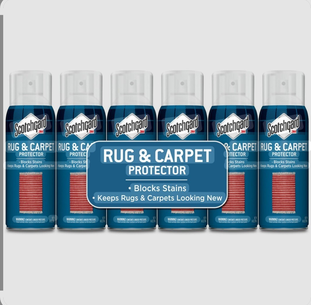 Scotchgard Rug & Carpet Protector Spray 17oz (Pack of 6) – Stain Blocking
