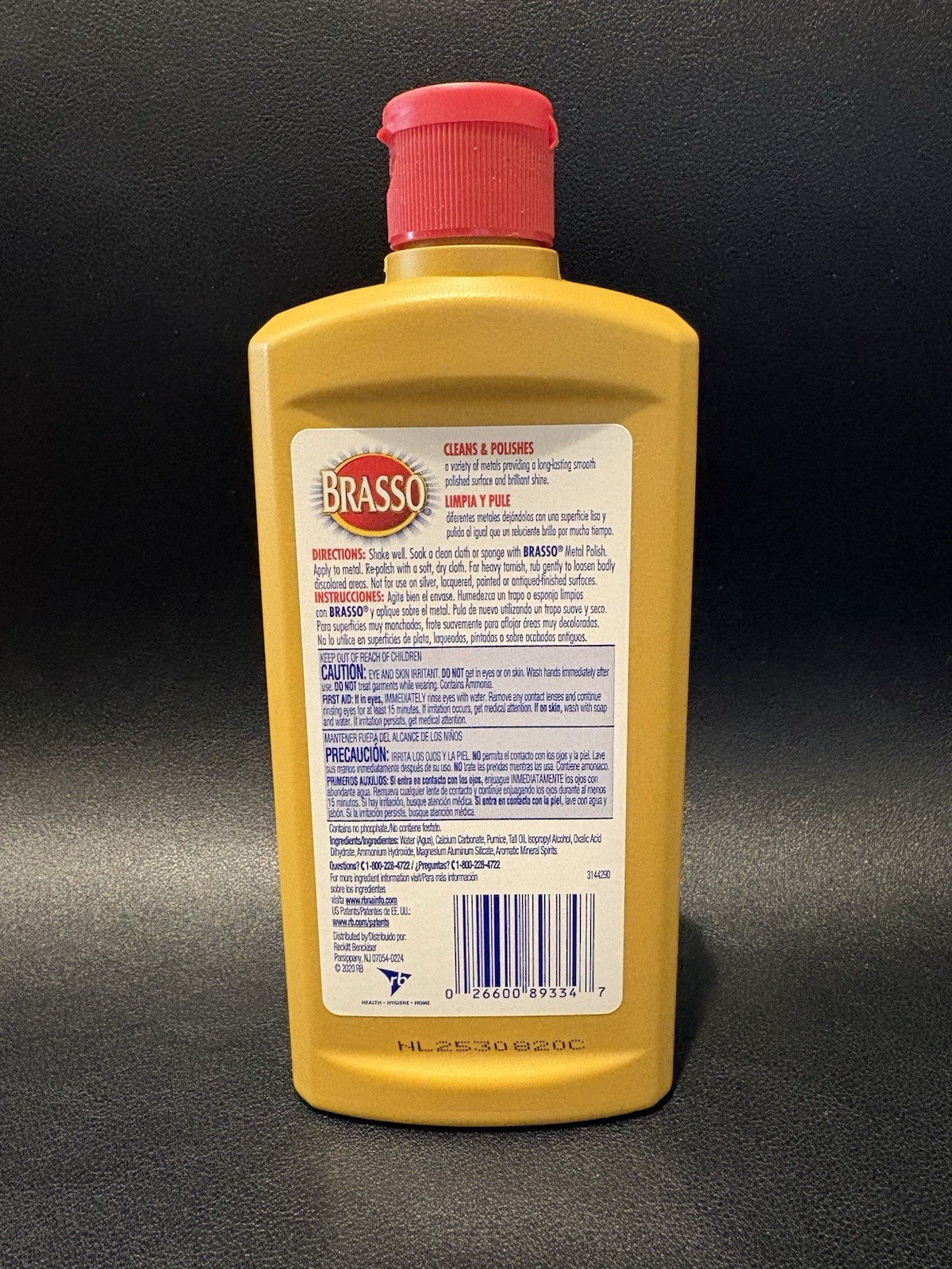 Brasso Multi-Purpose Metal Polish 8 oz – Shine Brass, Copper, Chrome, Stainless