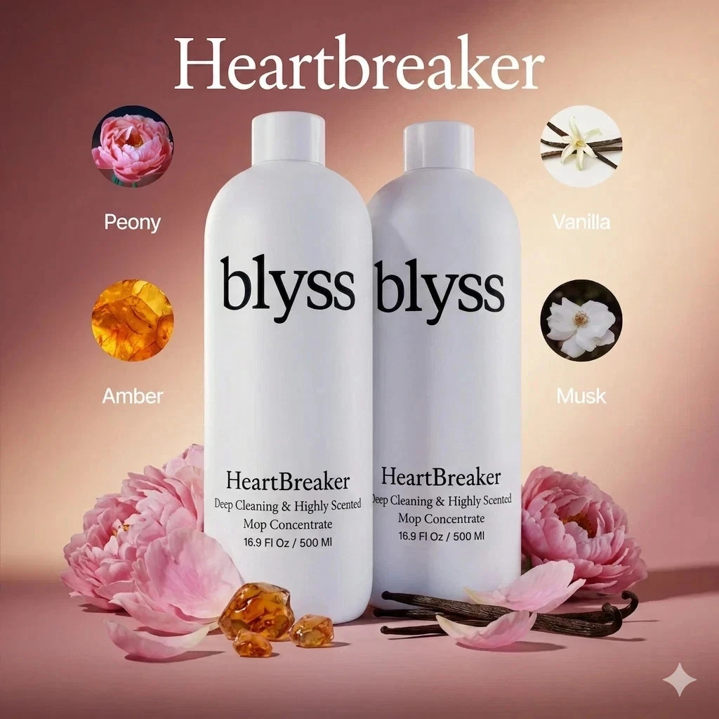 Blyss Heartbreaker MopSoap Floor Cleaner 2Pk 16oz Vinyl Laminate Hardwood