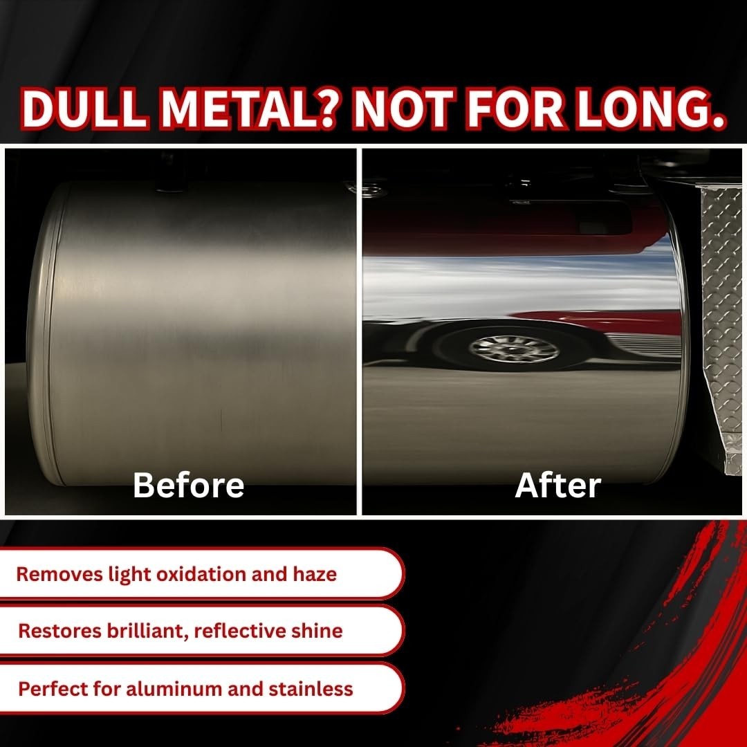 EZ Red Sprayable Metal Polish & Cleaner for Chrome, Aluminum, Stainless Steel –