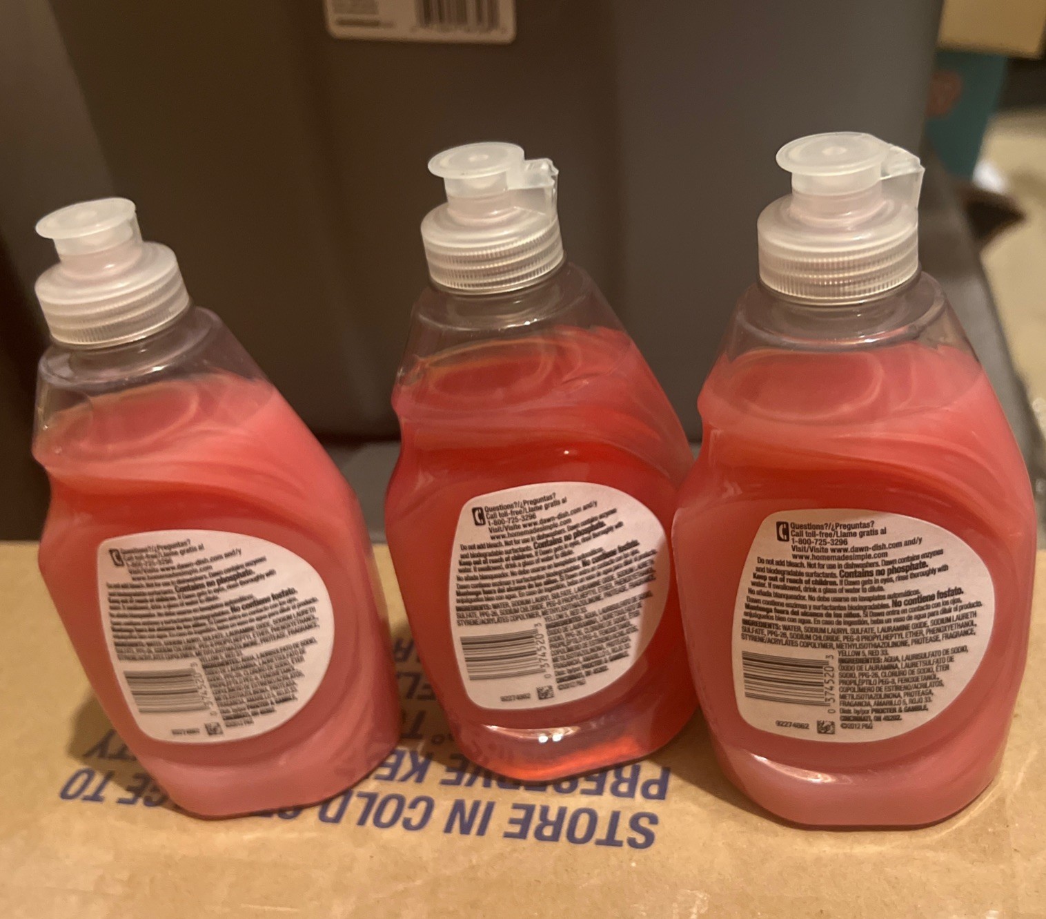 3 x Dawn Dishwashing Liquid Olay Beauty Hand Renewal Pomegranate Splash 9 fl oz