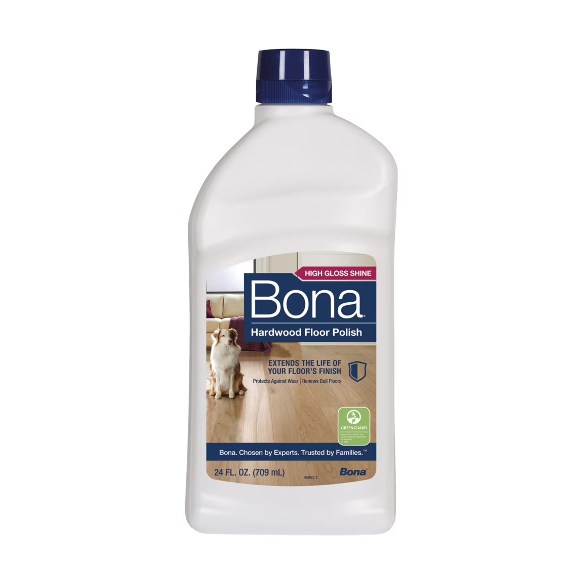 Lot of 2 Bona Hardwood Floor Polish High Gloss 24 fl oz Each Scratch Cover NEW
