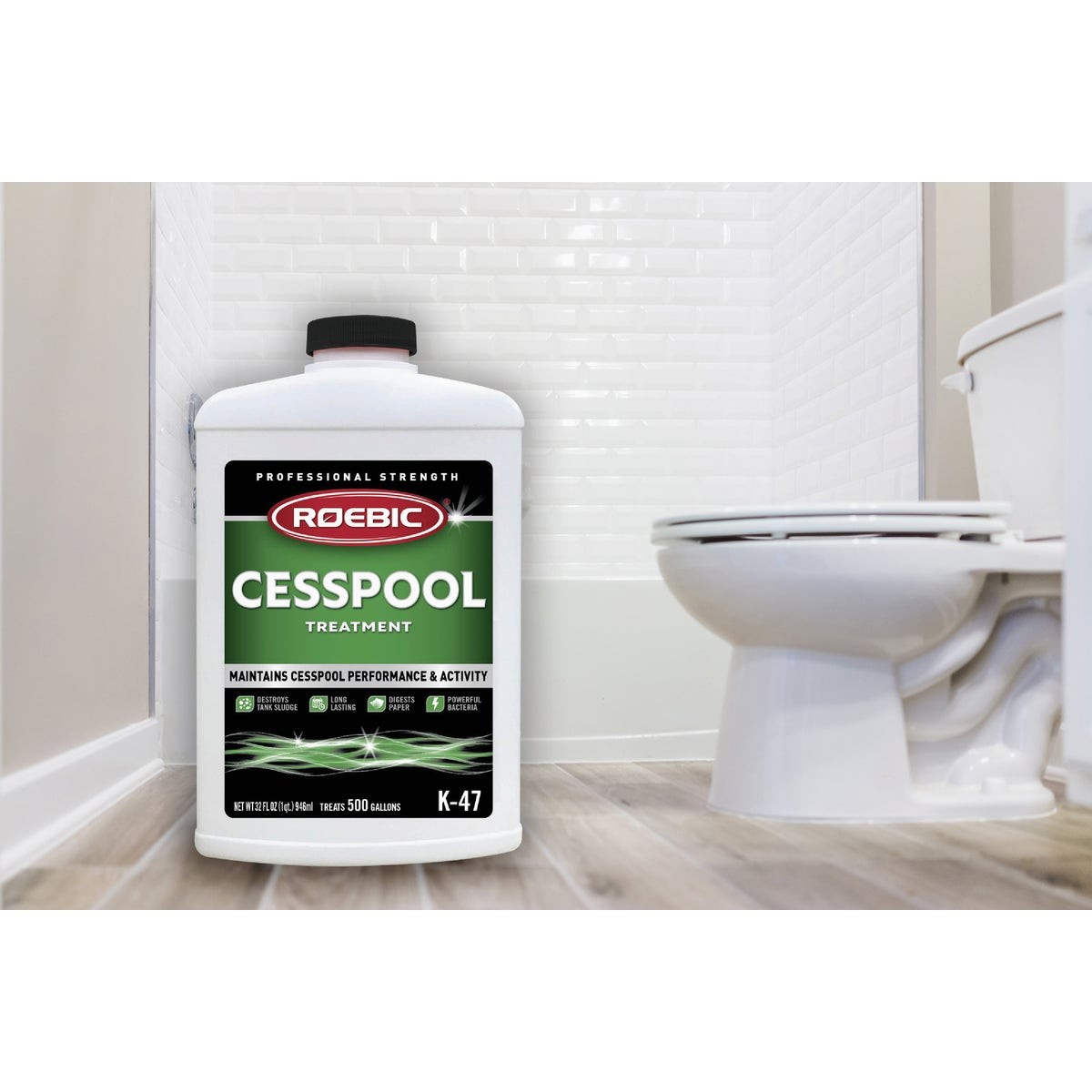 Roebic K-47 1 Qt. Cesspool and Septic Tank Treatment K47-Q-12 Roebic K47-Q-12