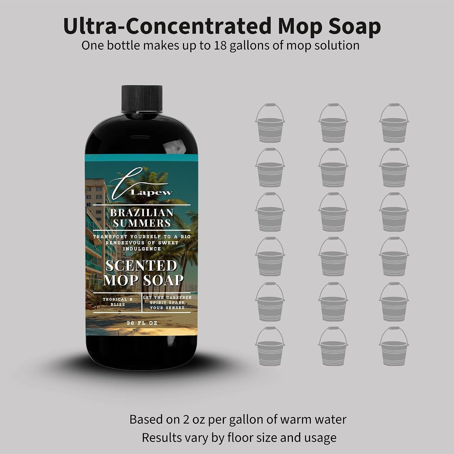 Brazilian Waves Floor Cleaner Concentrate – Low-Foam Formula