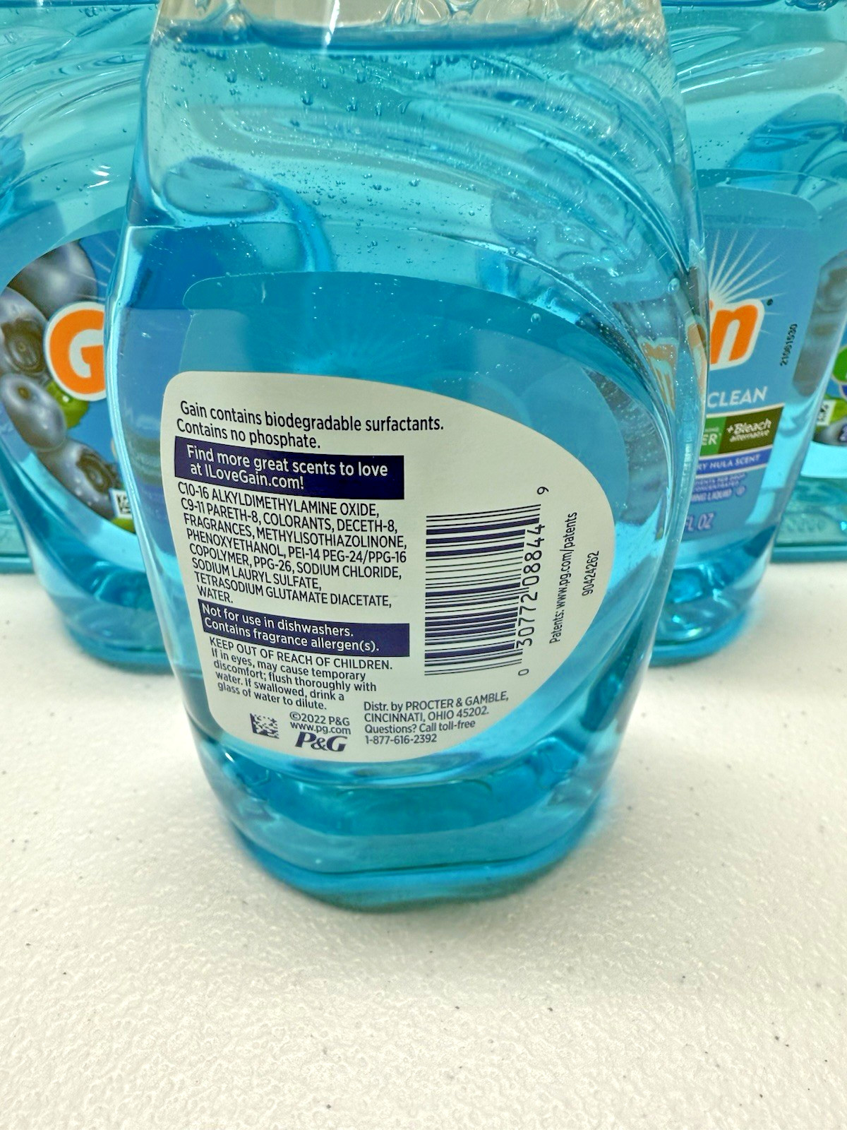 NEW Gain Ultra Clean Dishwashing Liquid Honey Berry Hula Scent 8 Fl Oz Lot of 5