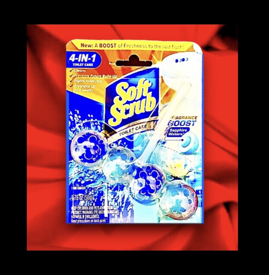 2pks Soft Scrub 4-in-1 Technology Toilet Care SAPPHIRE WATERS:clean/fight/fresh