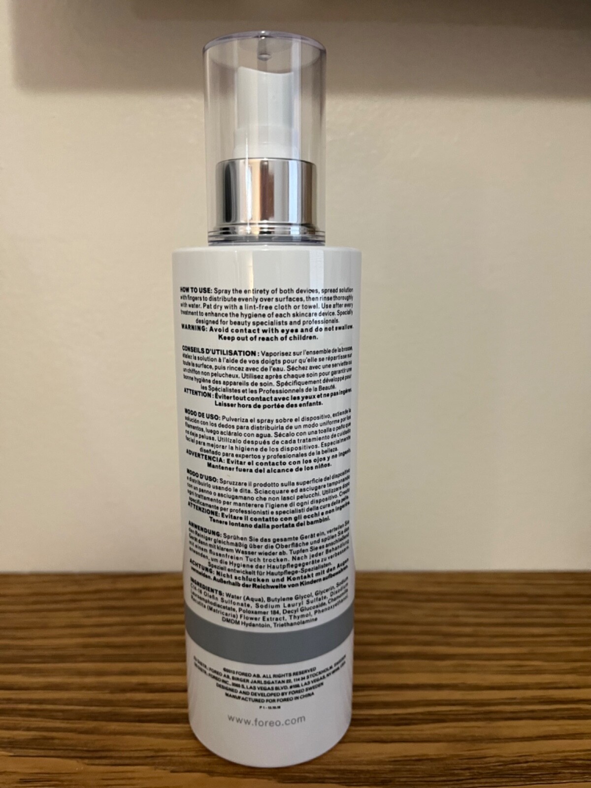 ForeoProfessional Silicone Cleaning Spray New no Box 10 fl oz