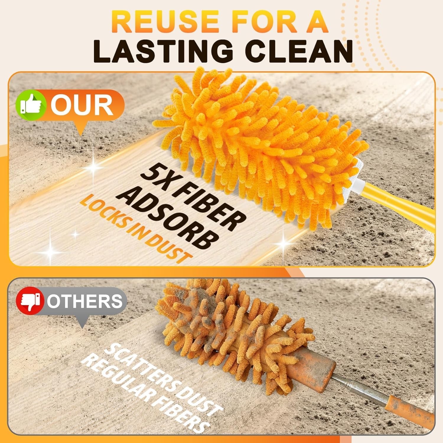 Duster Refill for 360 Dusters Heavy Duty Refills Reusable Duster Kit