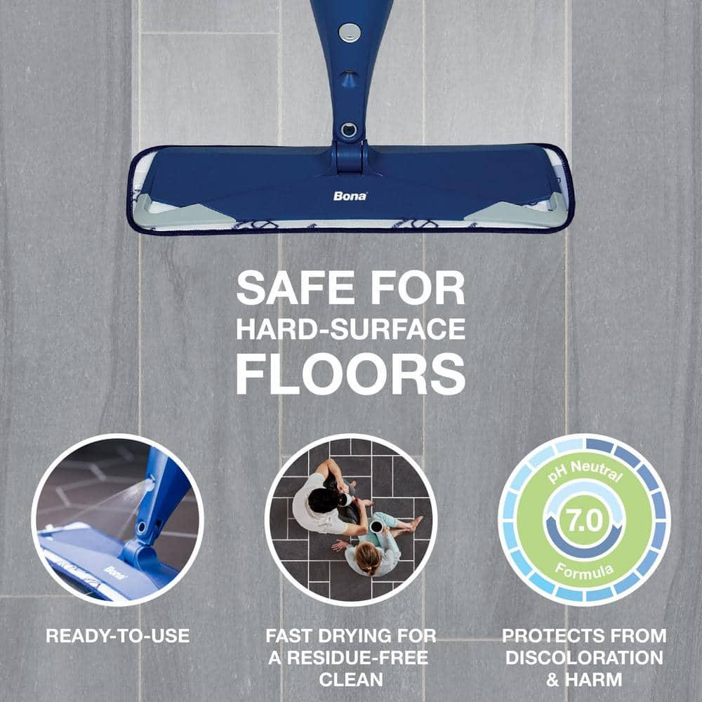 Bona Floor Cleaner Refill 128oz Lemon Mint for Tile Laminate Vinyl Stone Safe