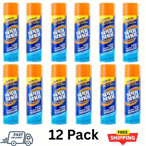 Spot Shot 21 oz Instant Carpet & Rug Stain Remover – 12 Pack | Easy Spray Formul