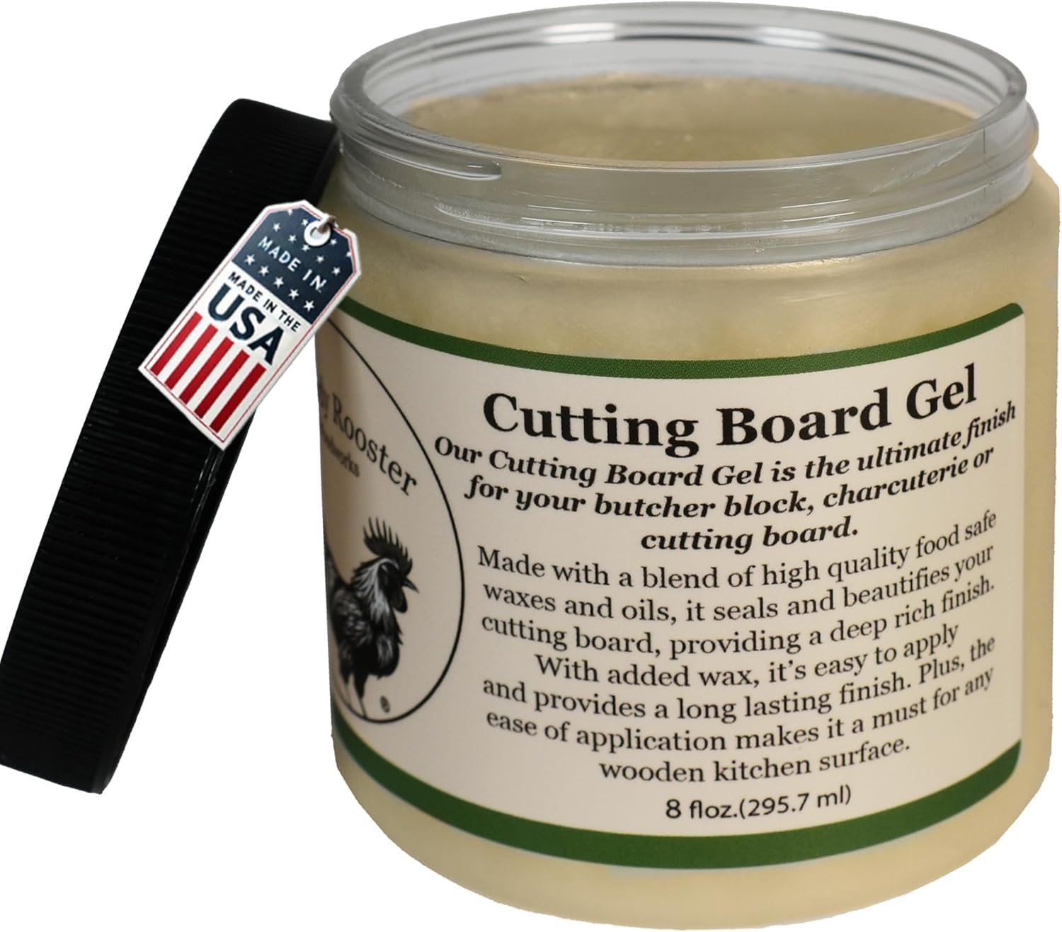 Cutting Board Gel – Beeswax and Mineral Oil Treatment in One – Food Grade Min…