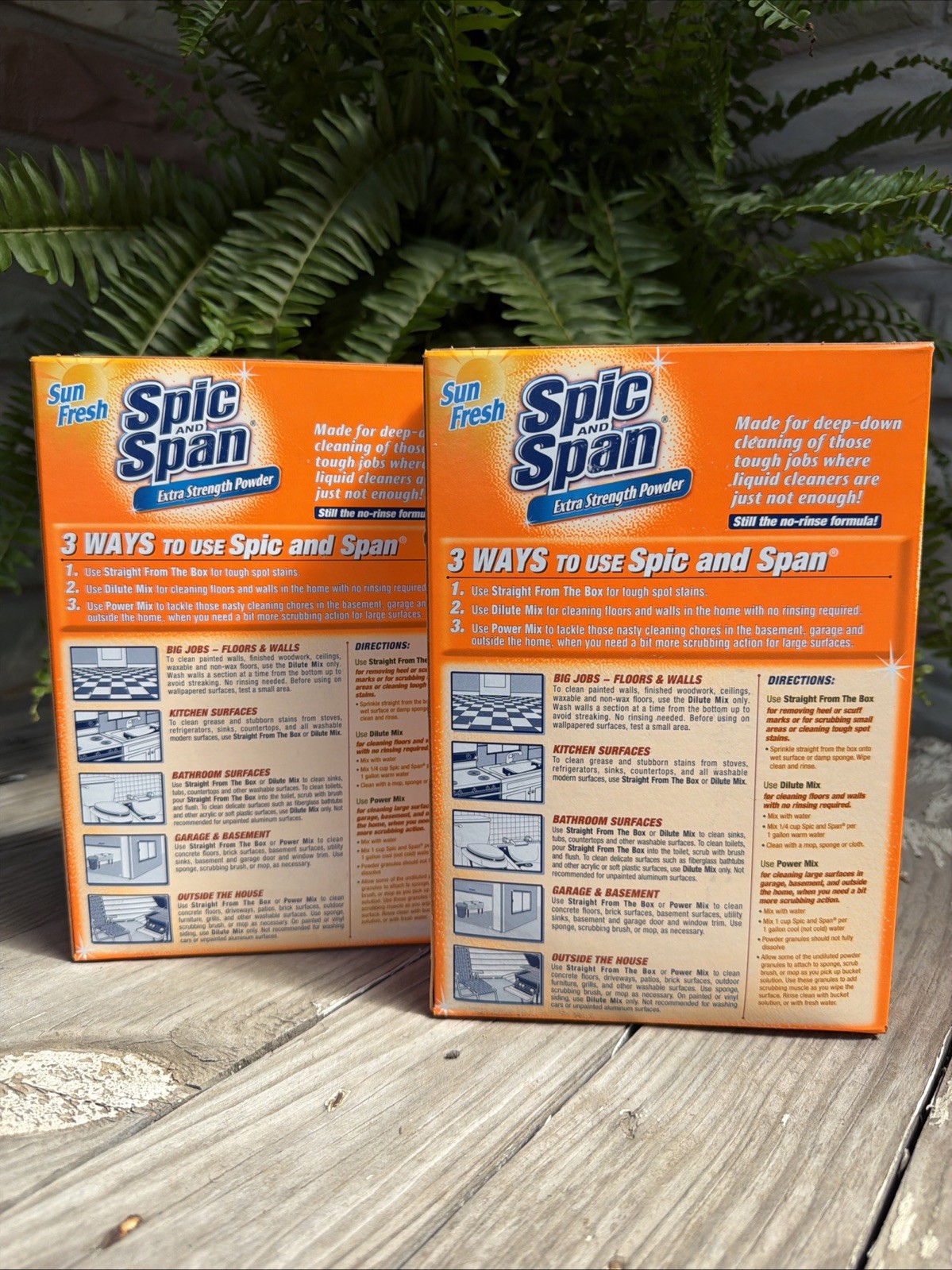 2 Spic and Span Extra Strength Powder Sun Fresh 27 OZ 1lb 11 oz NOS Discontinued