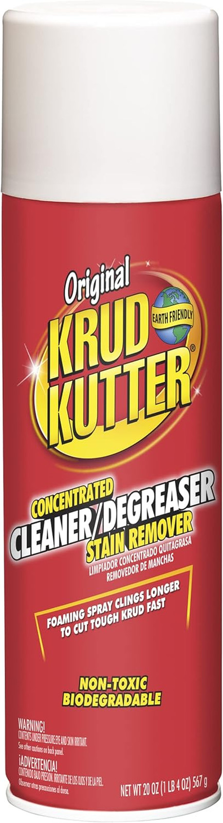 Original Cleaner Degreaser Aerosol, 20 Oz | Foaming Spray Clings Longer, Cuts Gr