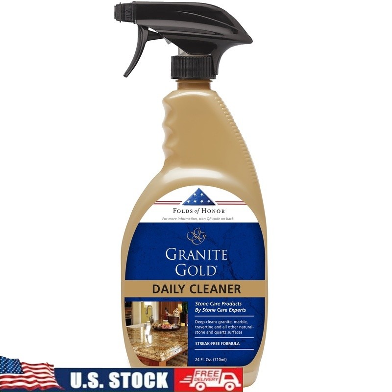 Granite Marble Quartz Daily Cleaner Streak-Free Citrus Scent Natural Stone 24oz