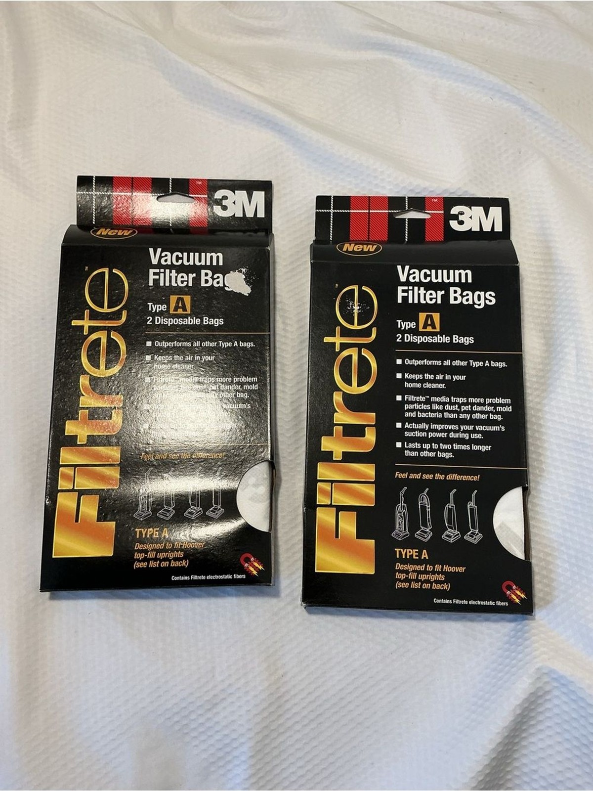 3M Filtrete Type A Vacuum Filter Bags – Black & Gold (2-Pack)