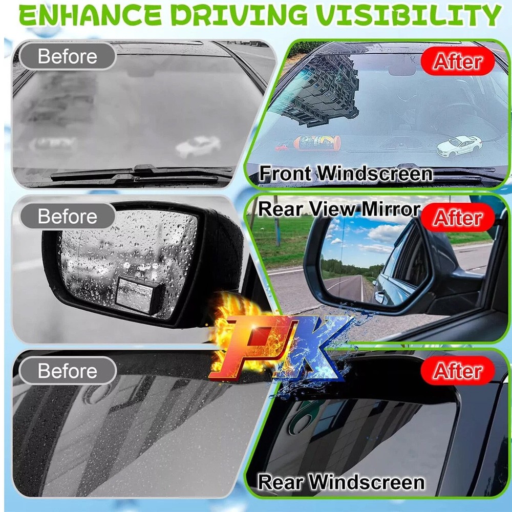 3PCS 2026 New Automotive Oil Film Cleaning Brush Clear Vision Glass Cleaner
