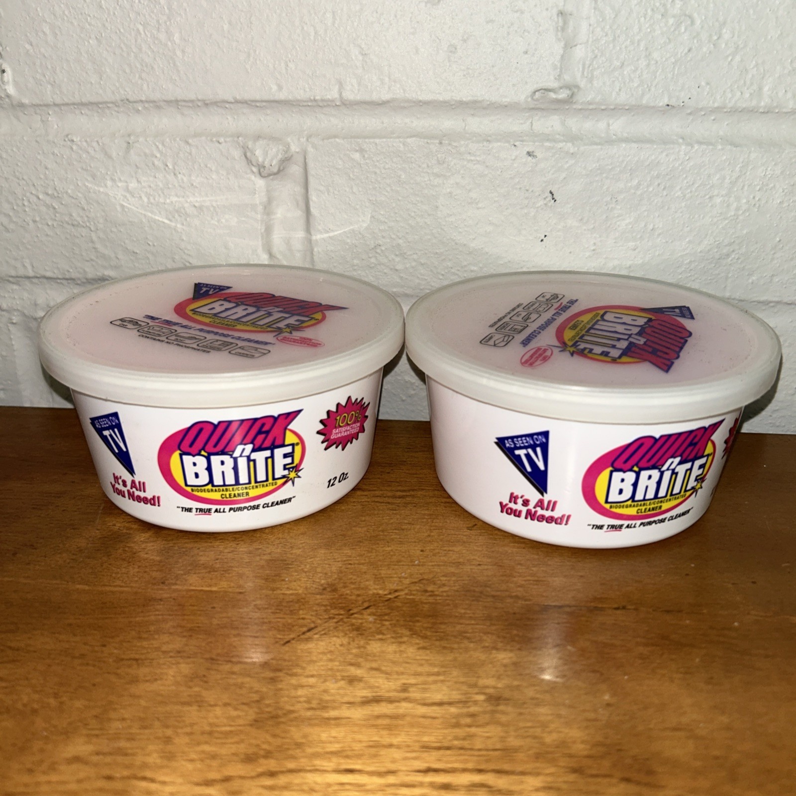 2X Quick ‘n Brite All Purpose Cleaning Paste Miracle Cleaner Tough Stains 12 oz