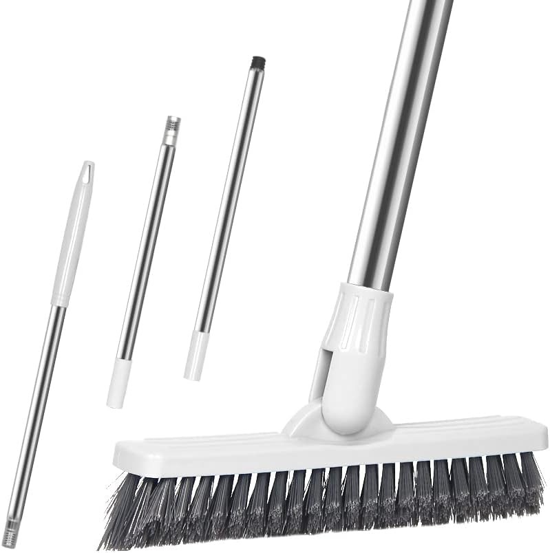 Scrub Brush Bathroom Long Handle Bathtub Push Broom Shower Tile Grout