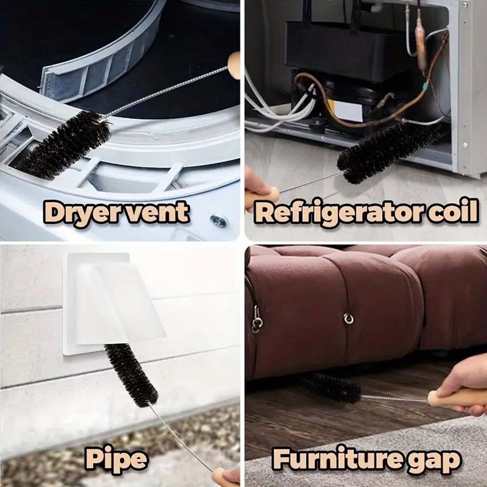 Long-handled Flexible Durable Deep-clean Multi-Purpose Dryer Vent Cleaning Brush