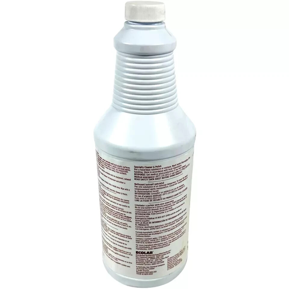 Kay ECOLAB Specialty Cleaner & Polish 1 Quart – EX 07/25 – LOT of 2