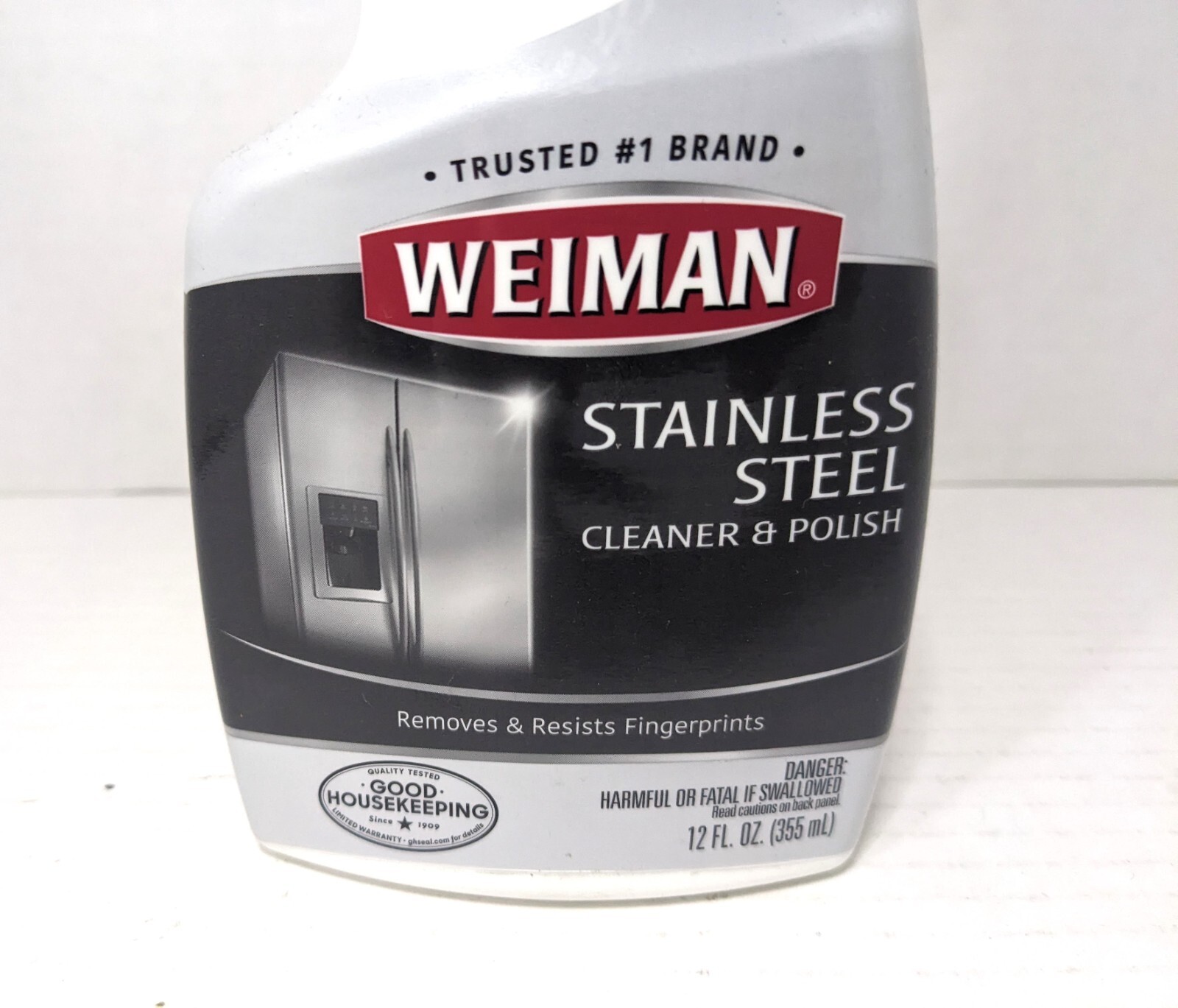 Lot of 3 Weiman Stainless Steel Cleaner and Polish Trigger Spray – 12 FL OZ Each