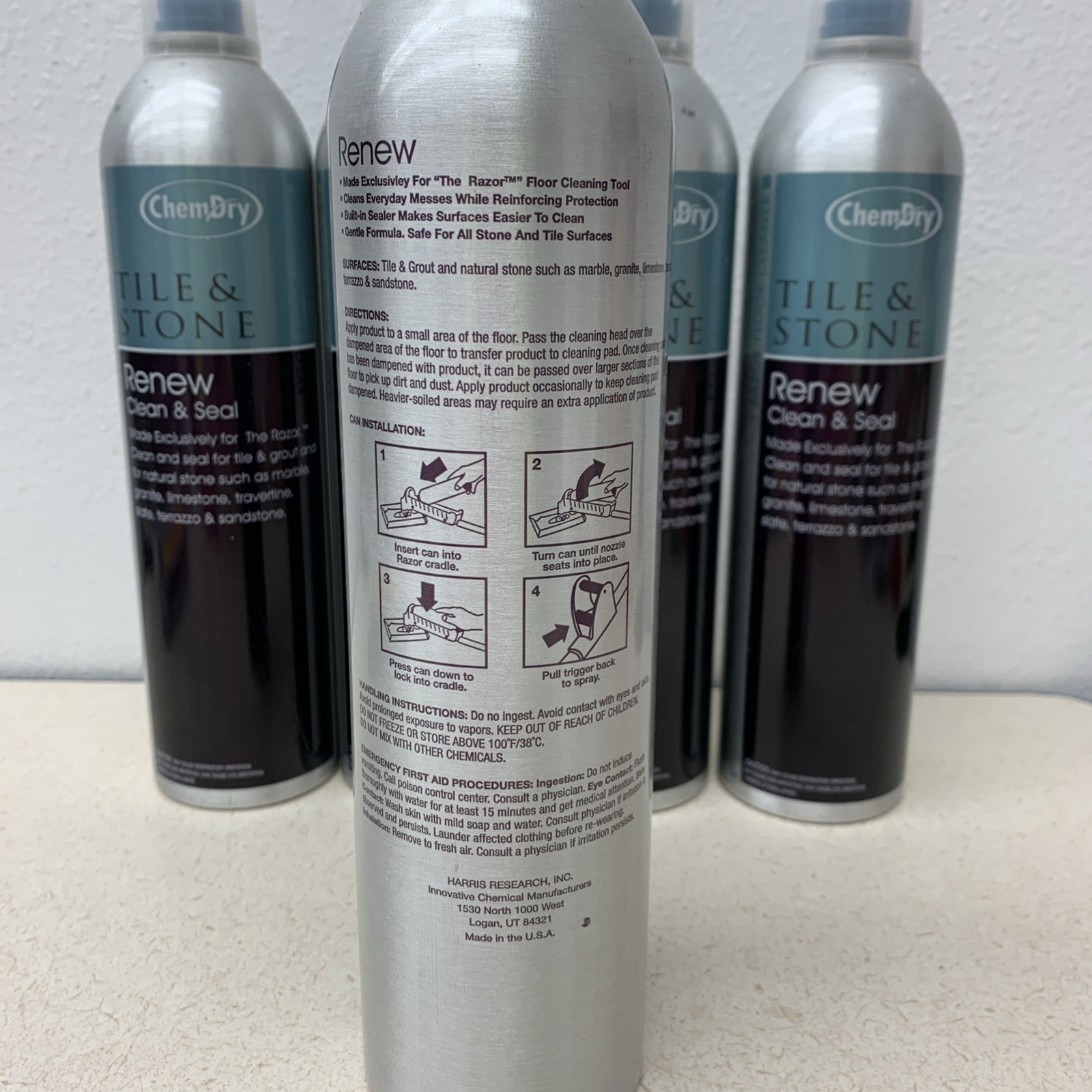 NEW Razor Floor Cleaner ChemDry Renew Clean & Seal Grout Stone Marble Travertine