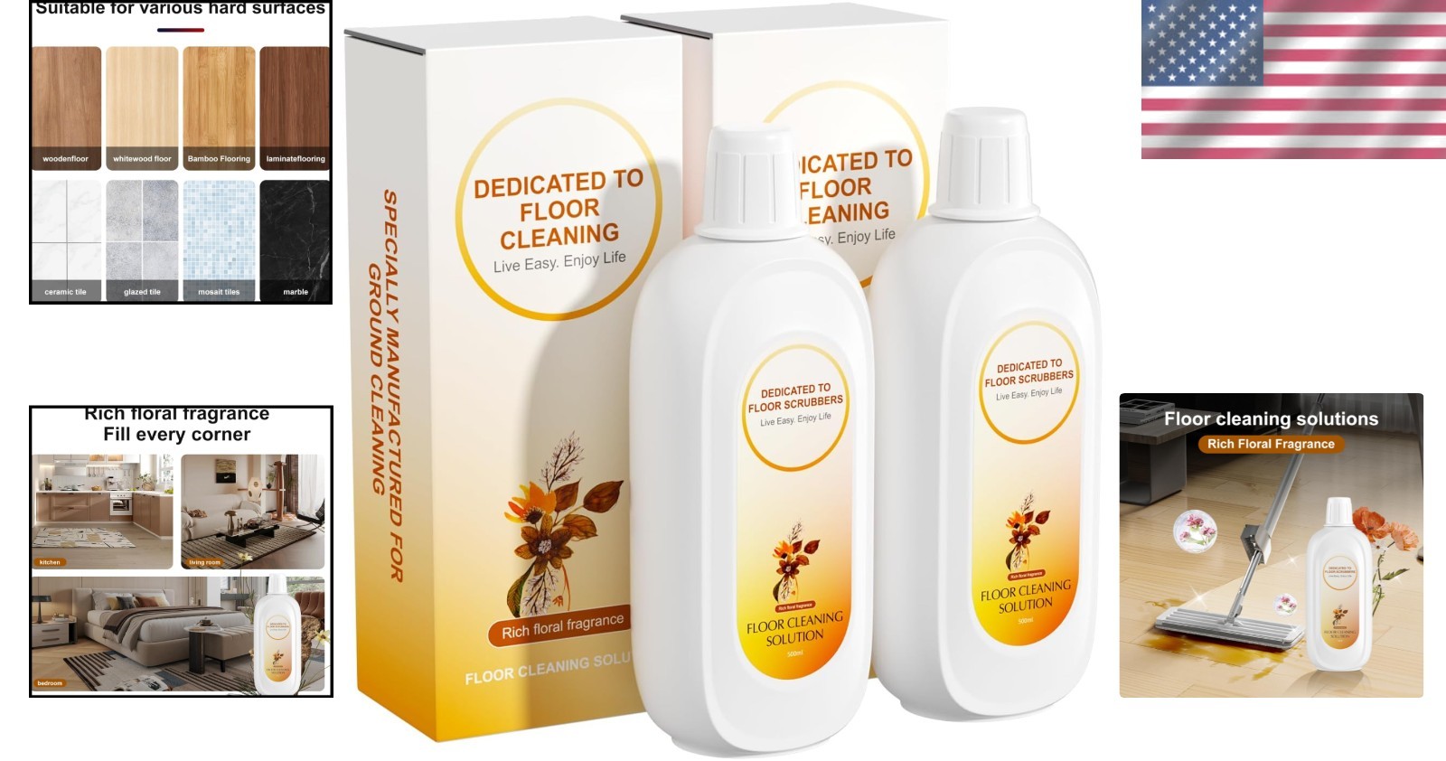 Liquid Floor Cleaner for Multiple Surfaces