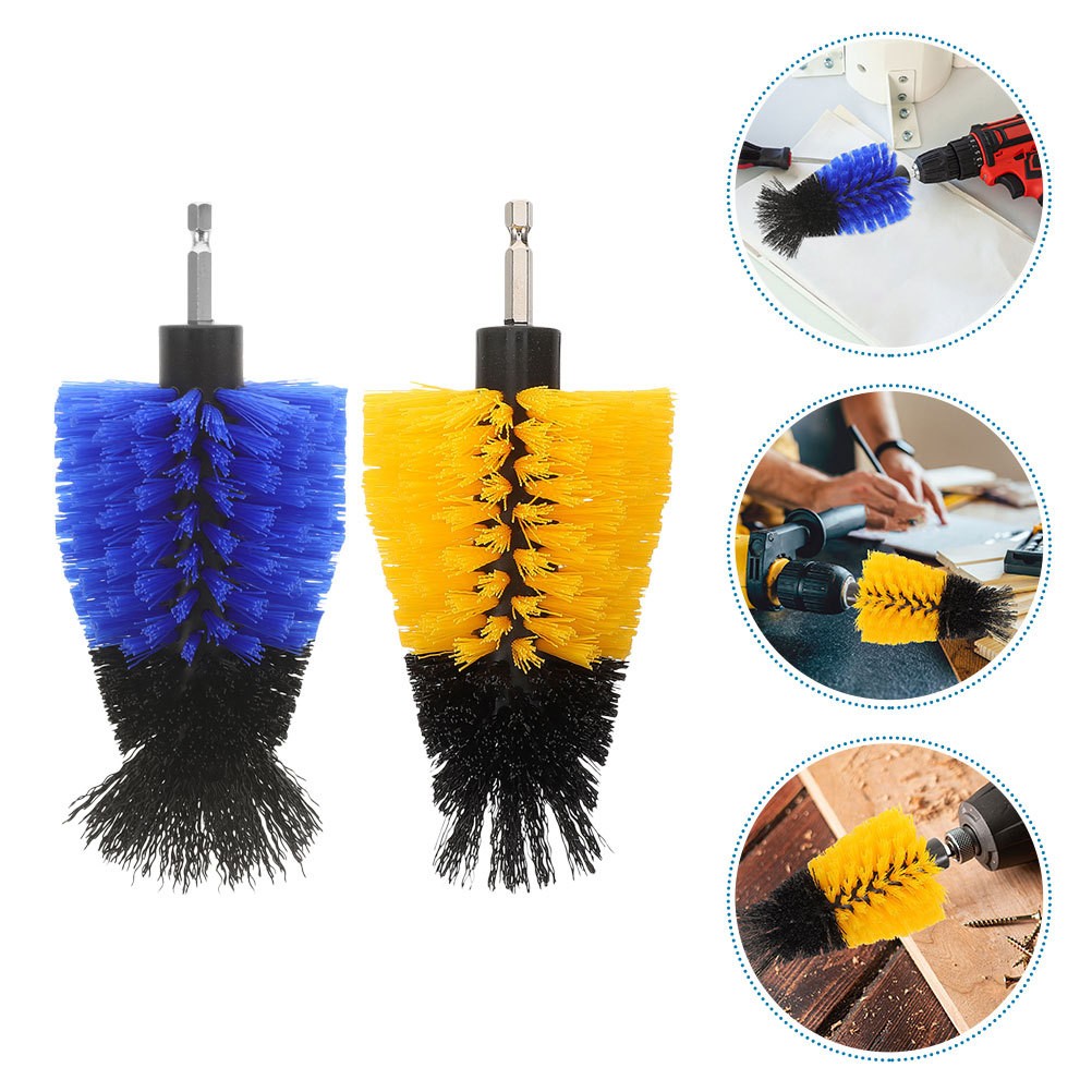 Drill Brush Heads for Electric Cleaning Tasks 2PCS Set