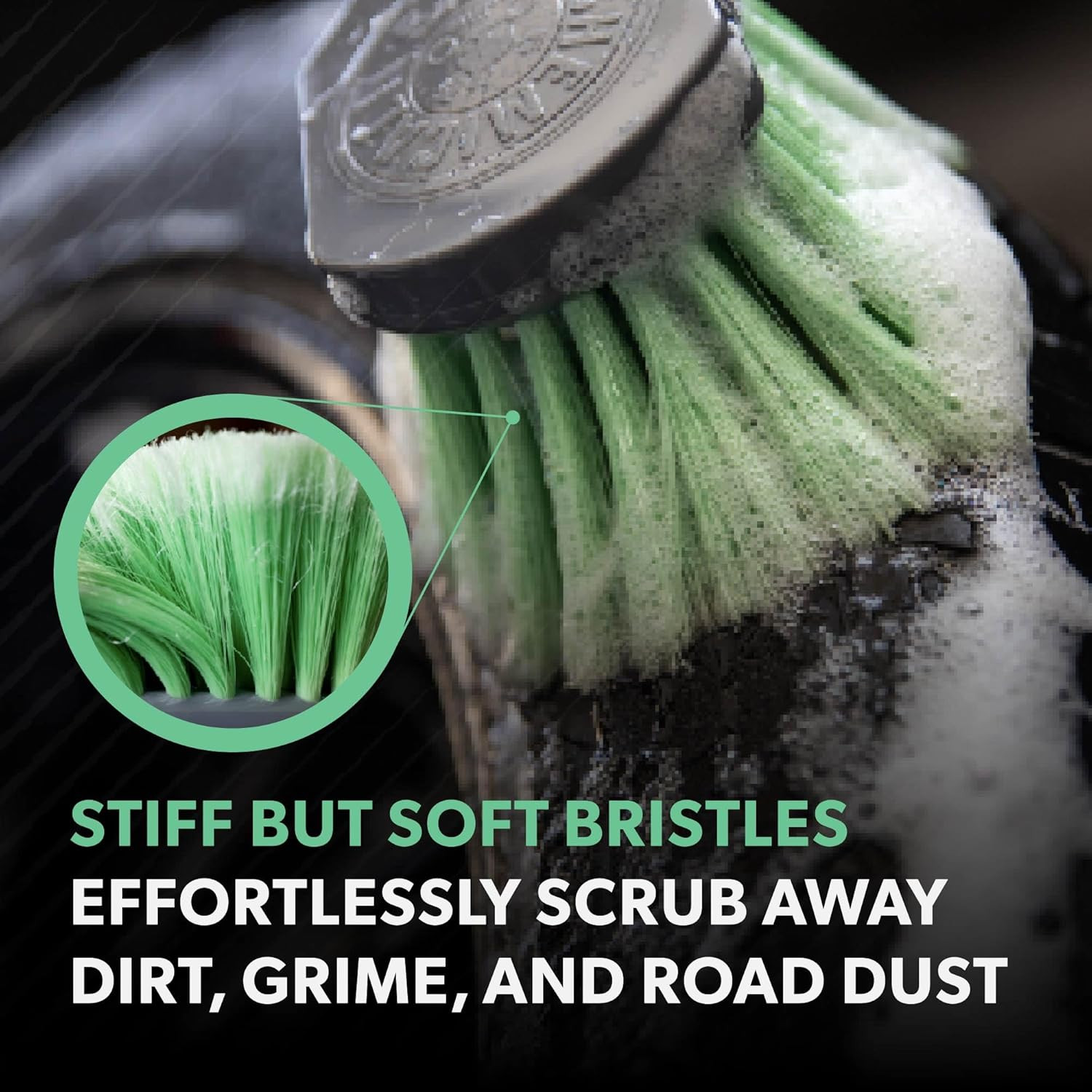 Chemical Guys Wheelie All Exterior Surface and Wheel Brush, Wheel Cleaner Brush