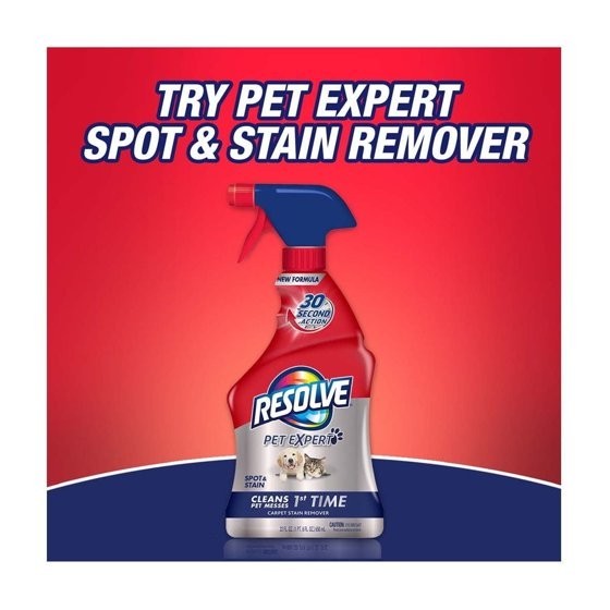 (2 pack) Resolve Carpet Stain Cleaner Solution and Odor Remover Spot Spray 22 oz