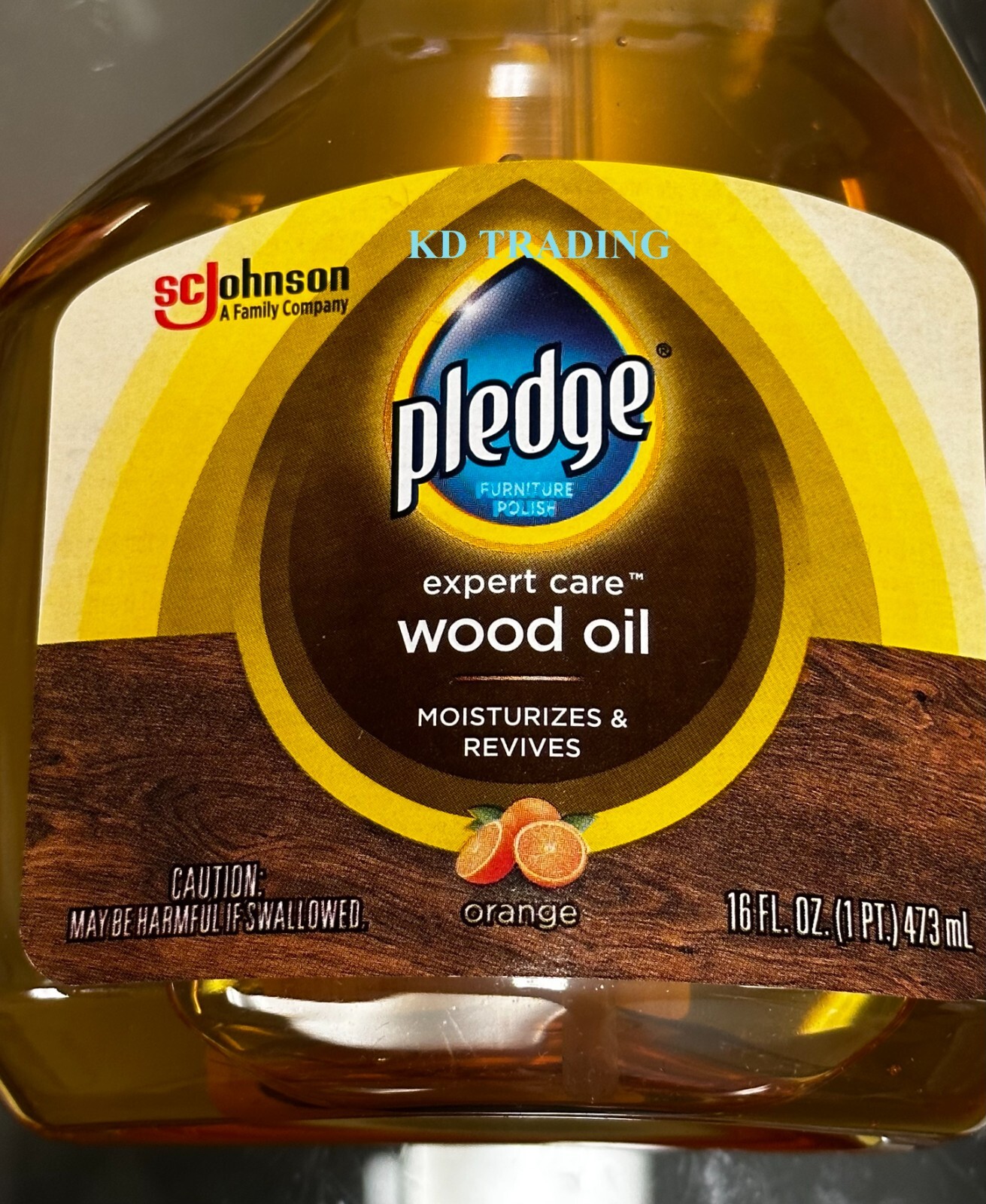 (2-Pack) PLEDGE Natural Wood Furniture Cleaner Conditioner RESTORING ORANGE OIL