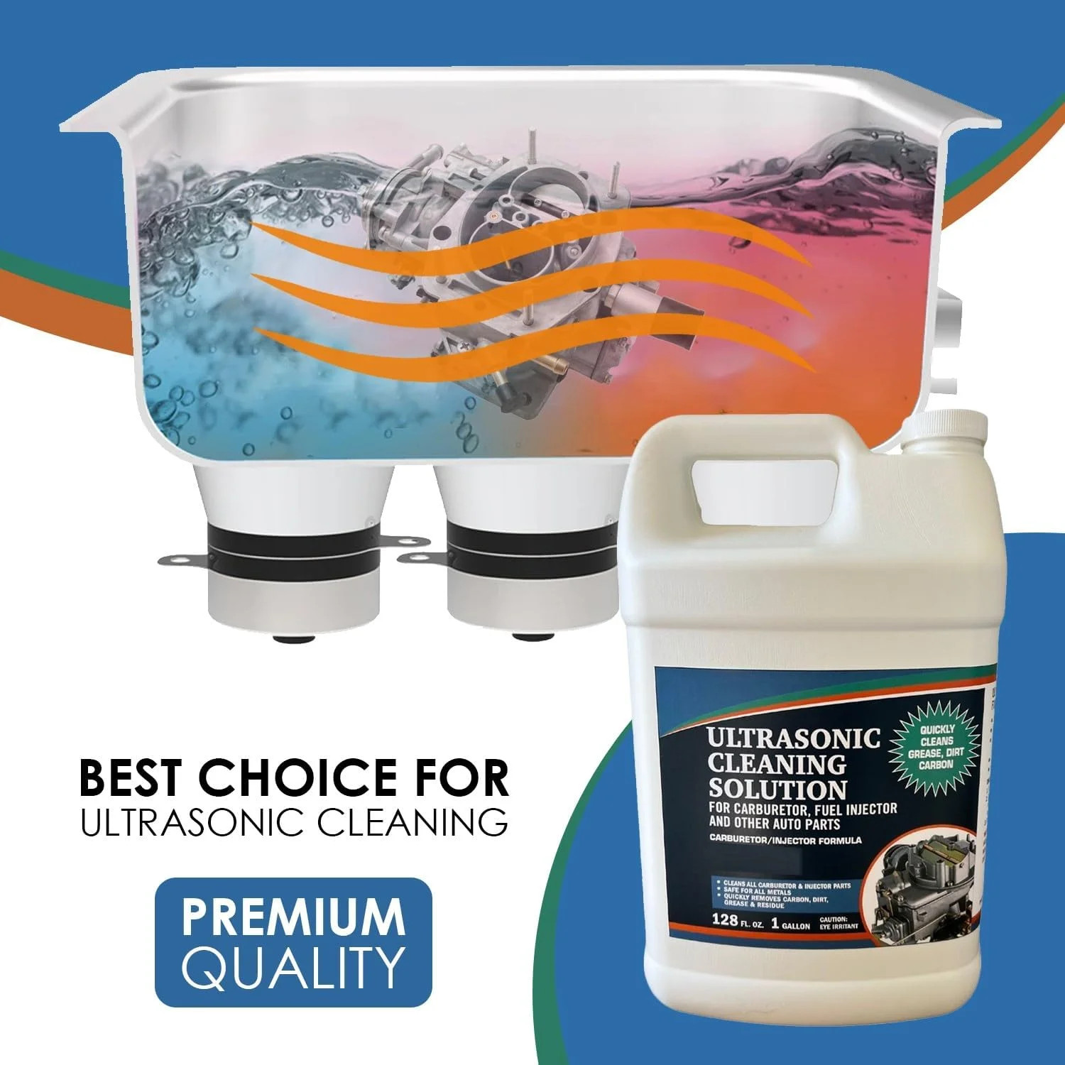 NORTHWEST ENTERPRISES Ultrasonic Carburetor Cleaning Solution, 1 Gallon | Dilute