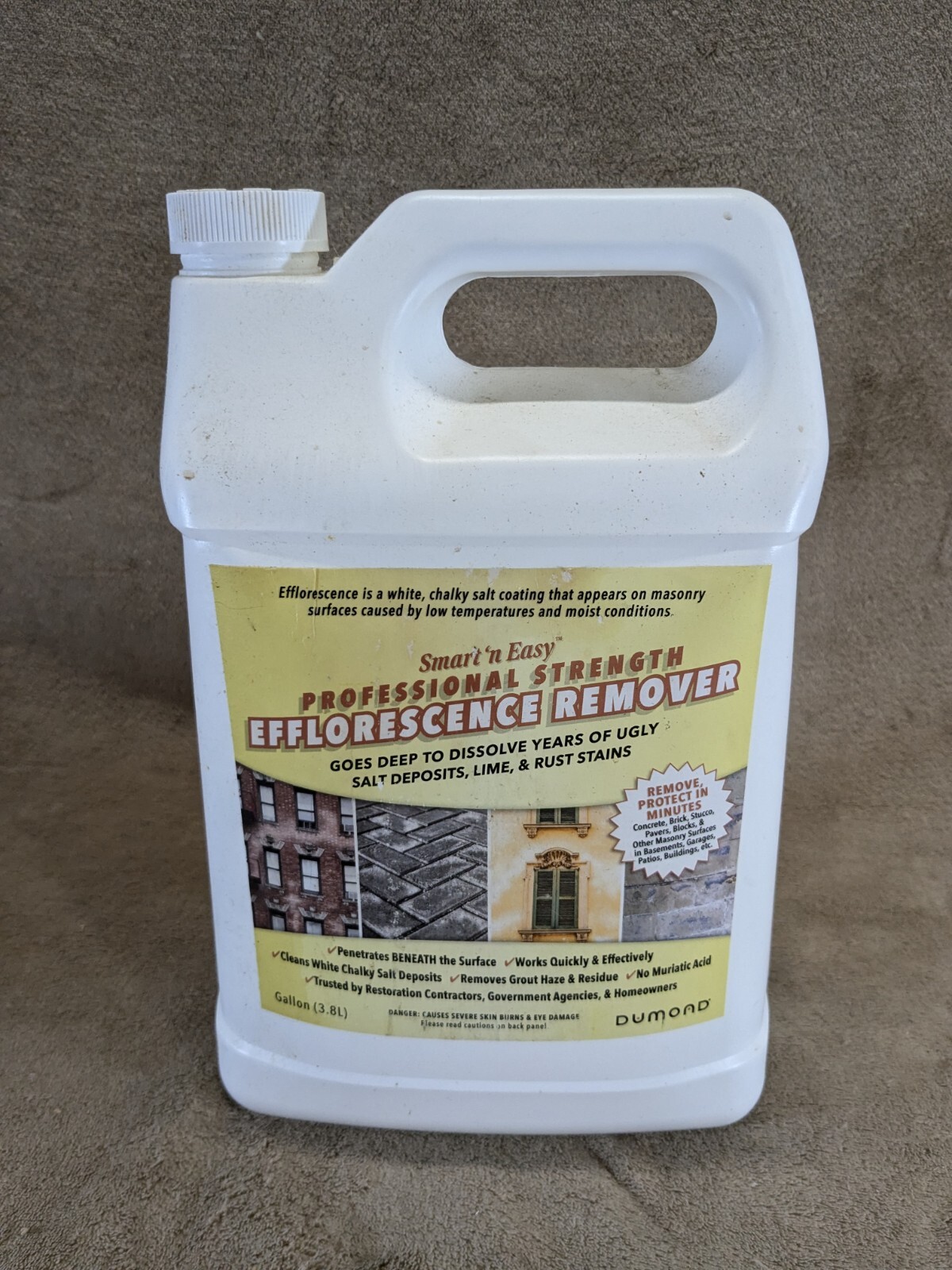 Dumond 0910 Smart ‘N Easy Efflorescence Remover, 1 Gallon Professional Strength