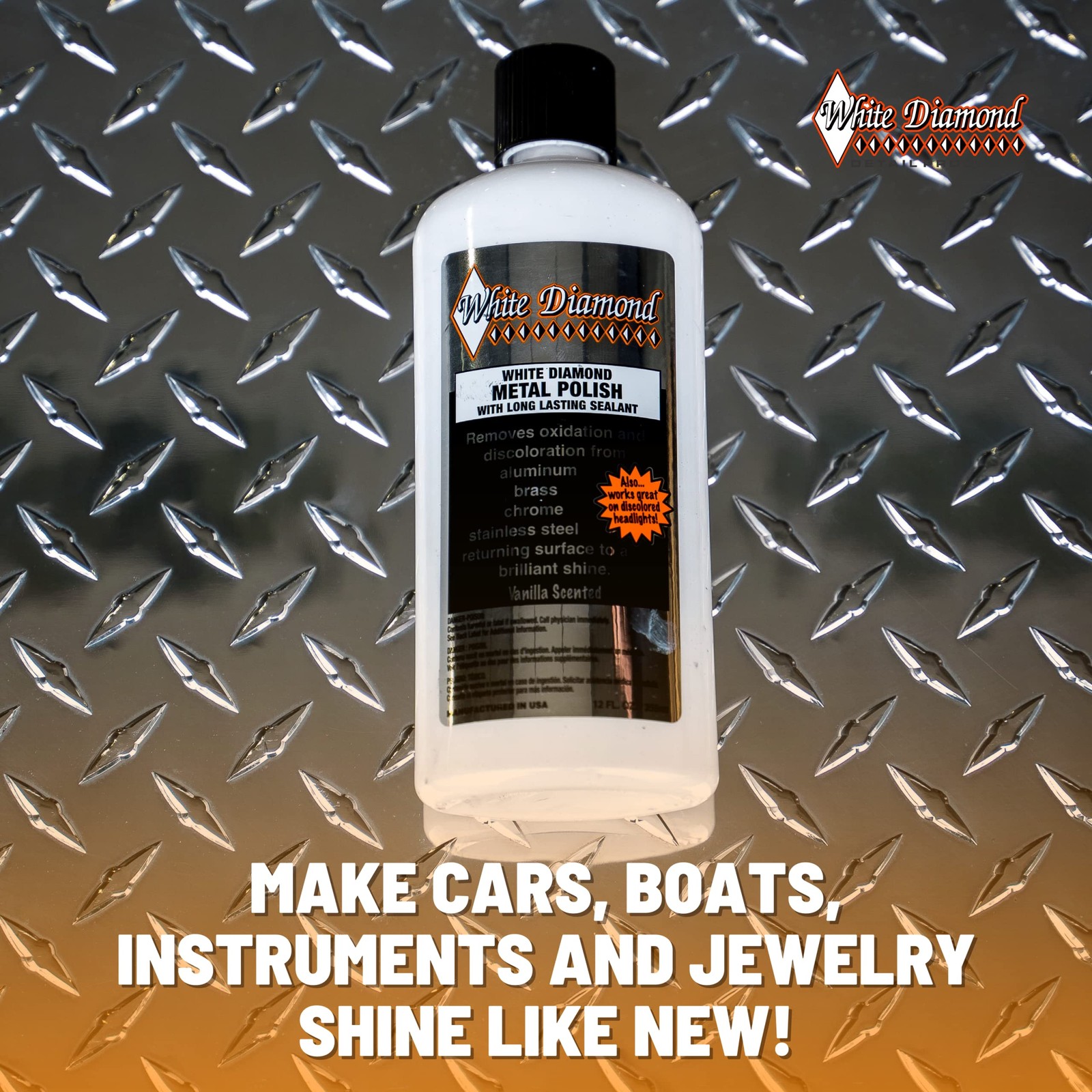 Metal Polish with Long Lasting Sealant, 12 fl oz is a Cleaner, Polisher and p…