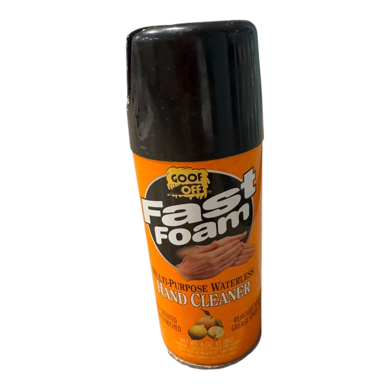 Vintage RARE Goof Off Fast Foam Multi Purpose Waterless Hand Cleaner Discontinue