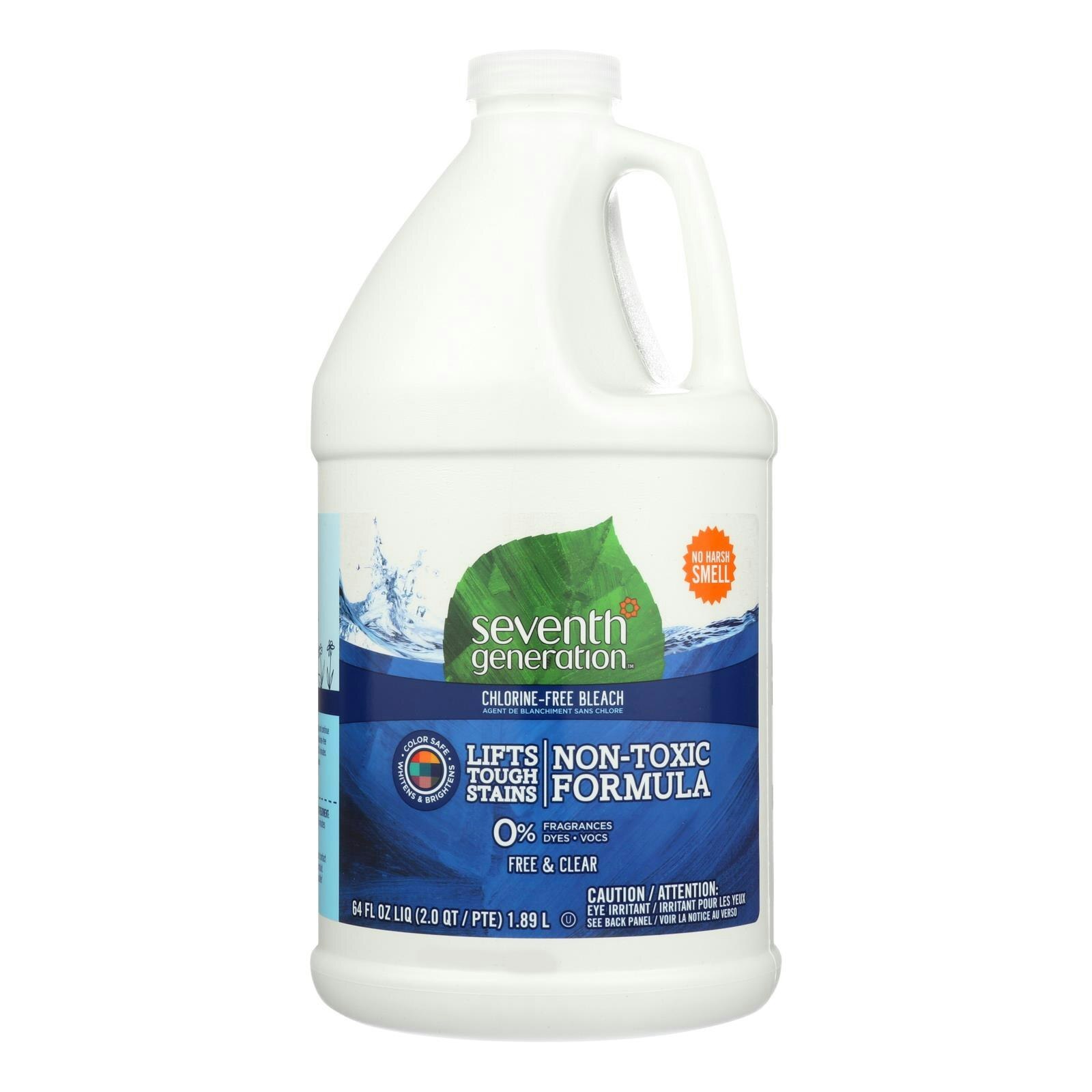 Seventh Generation Chlorine Free Bleach – Free and Clear 64 fl. oz (Pack of 6)