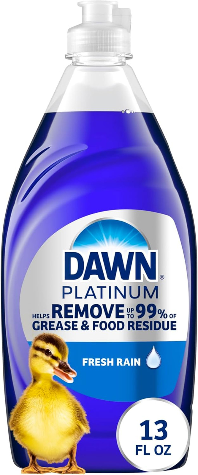 Platinum Dish Soap, Fresh Rain Scent Liquid Dishwashing Detergent, Powerful Dis