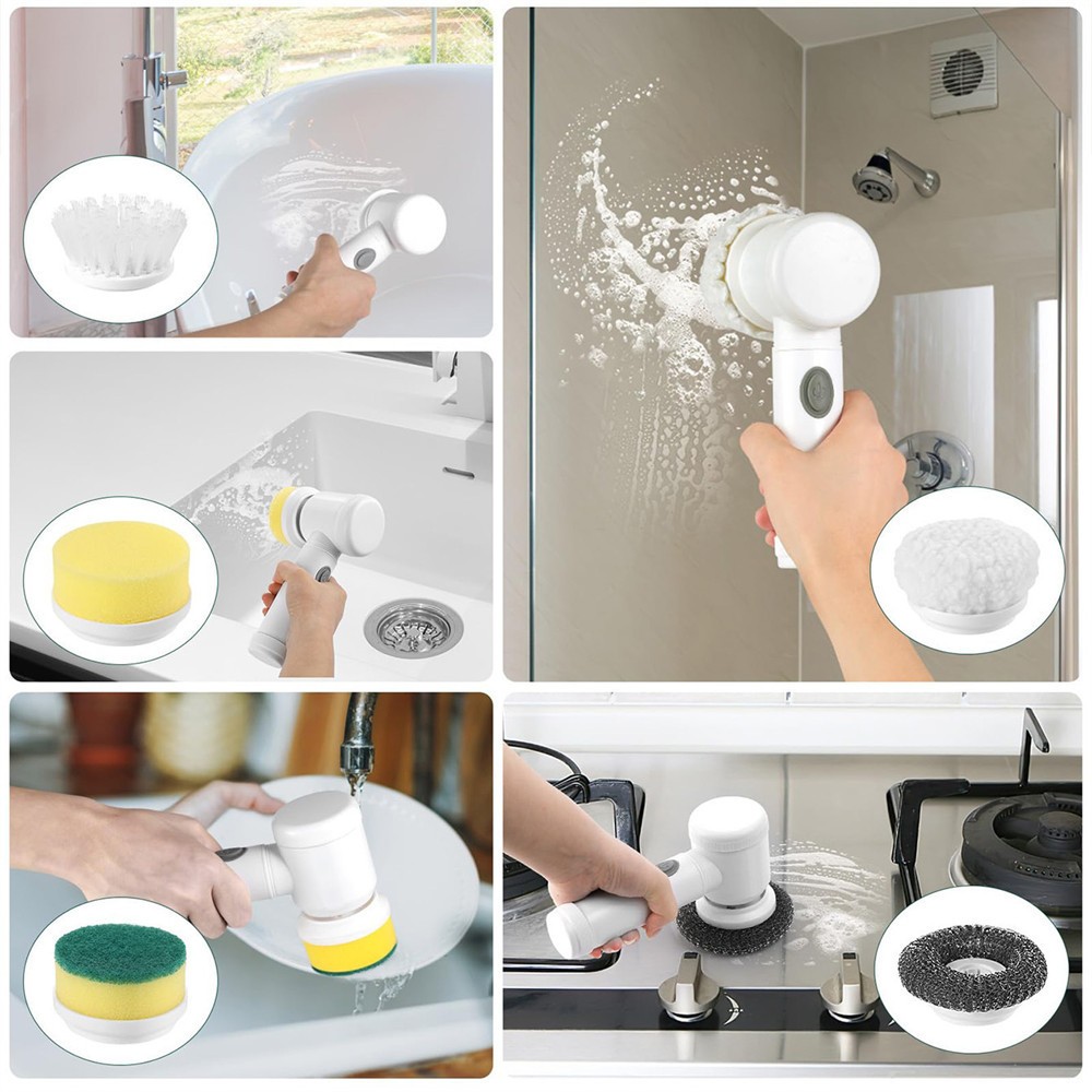 Electric Cleaning Brush Kitchen Bathroom Toilet Portable Powerful Clean Brush