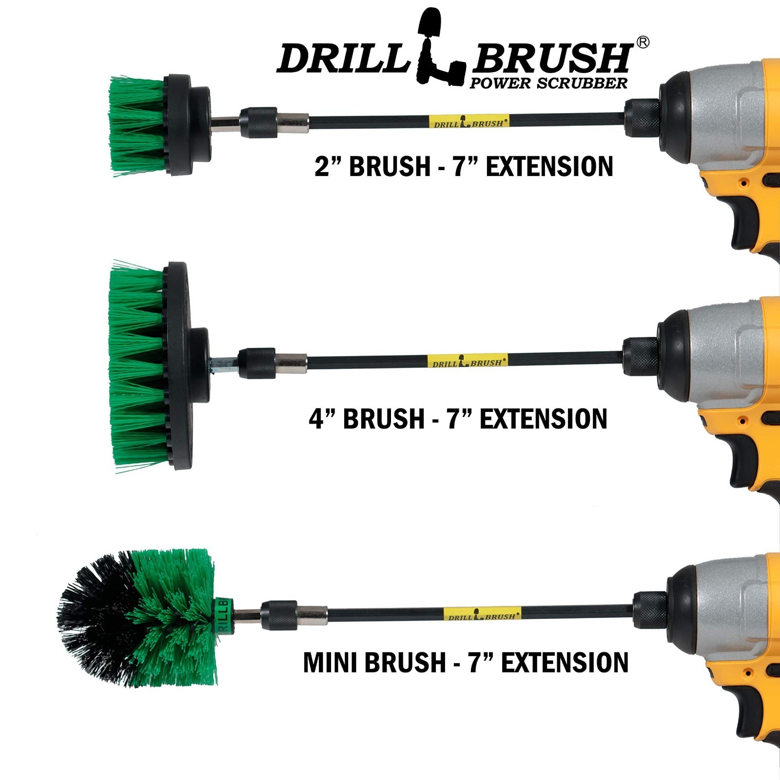 Kitchen Cleaning Set – Scrubber Brushes, Oven & Pan Scrub Tools, Drill Brush Kit