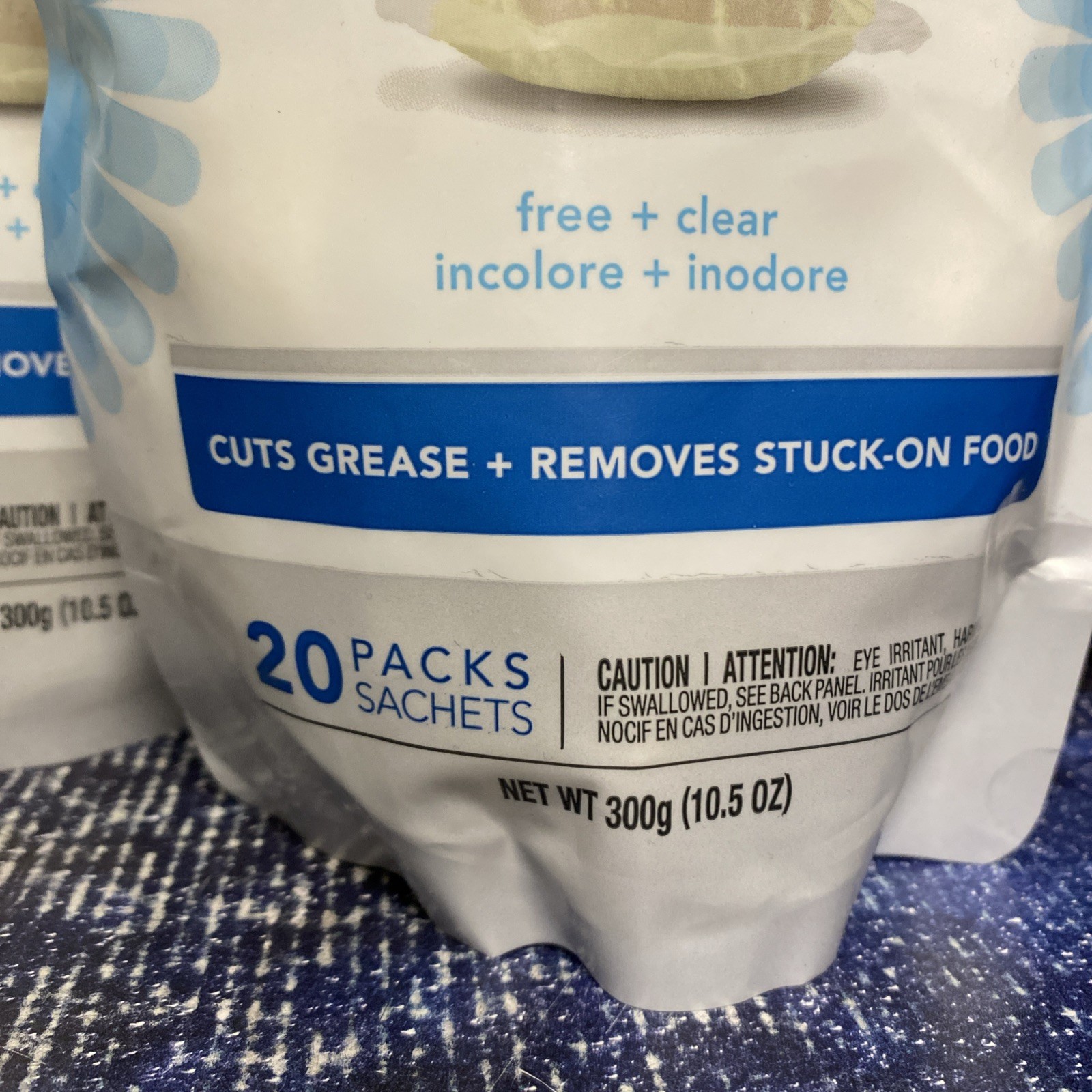 2 Packs Method Power Dish Dishwasher Soap Packs, Free + Clear, 20 Load each