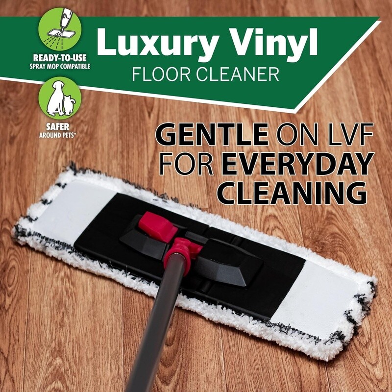 Luxury Vinyl Floor Cleaner pH Neutral Streak Free Unscented 32 Oz Spray 2-Pack