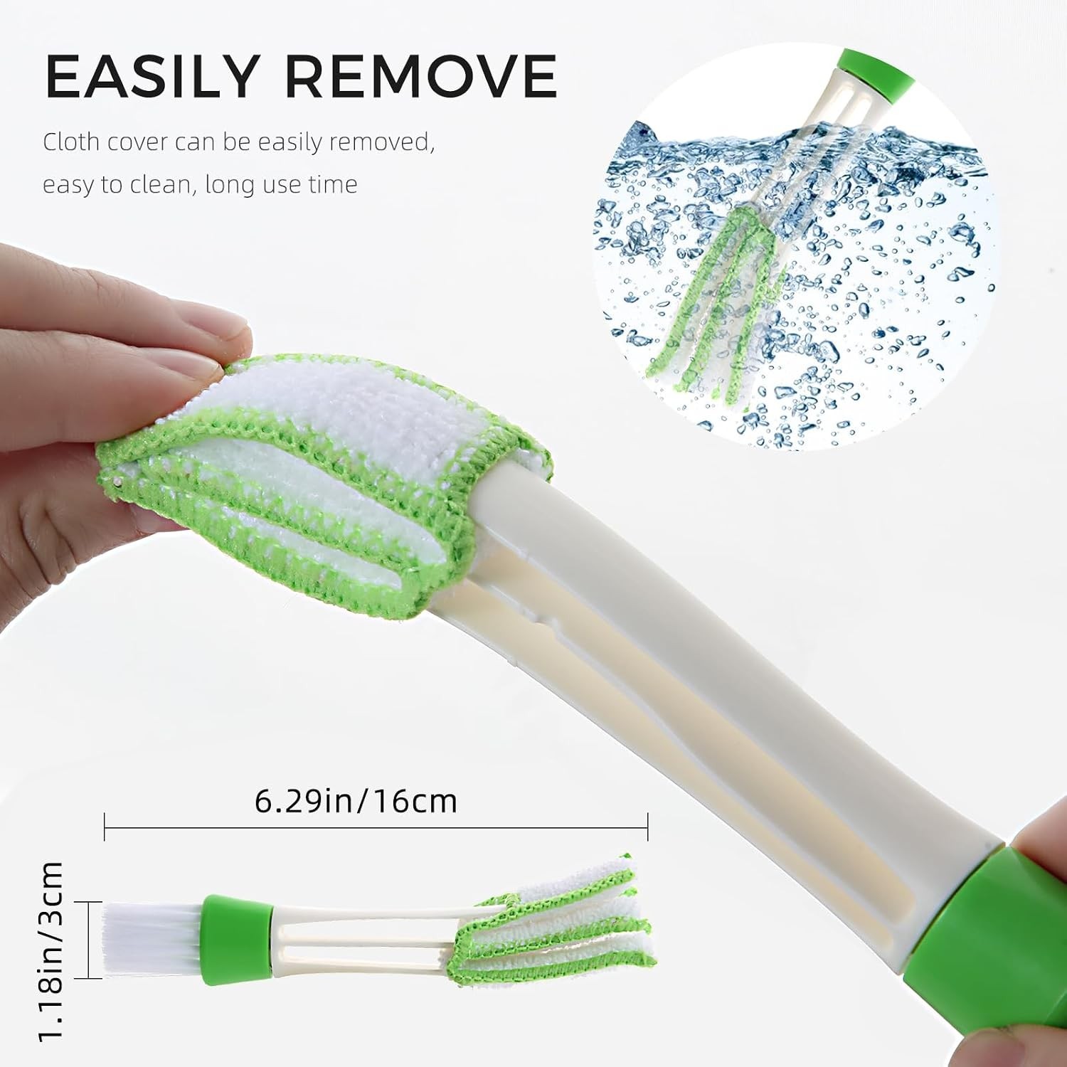 4Pcs Window Venetian Blind Cleaner Duster Tool,Washable 7 Fingers Dusting Cle…