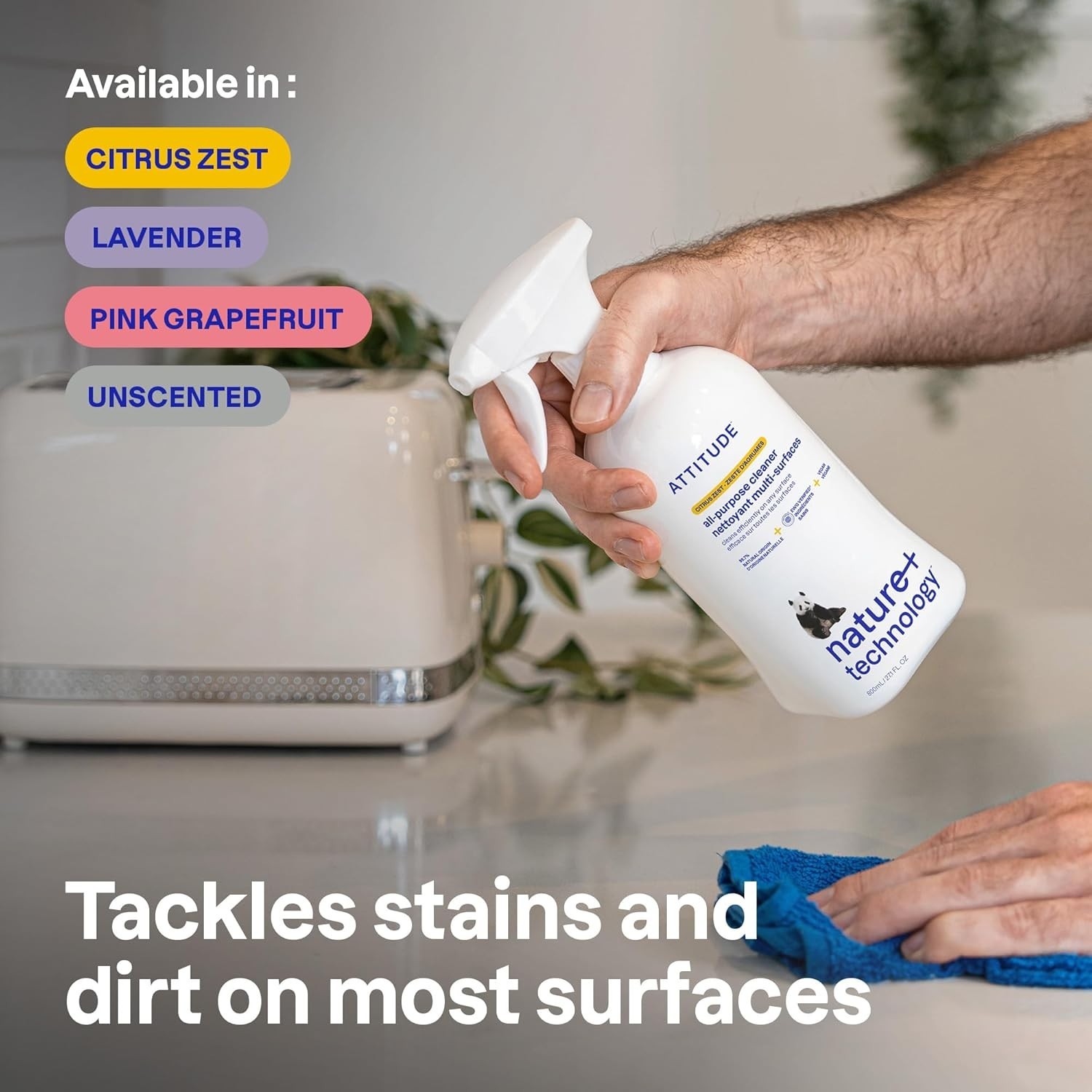 Multipurpose Cleaner Spray – EWG Verified, Citrus Scent, Safe for All Surfaces