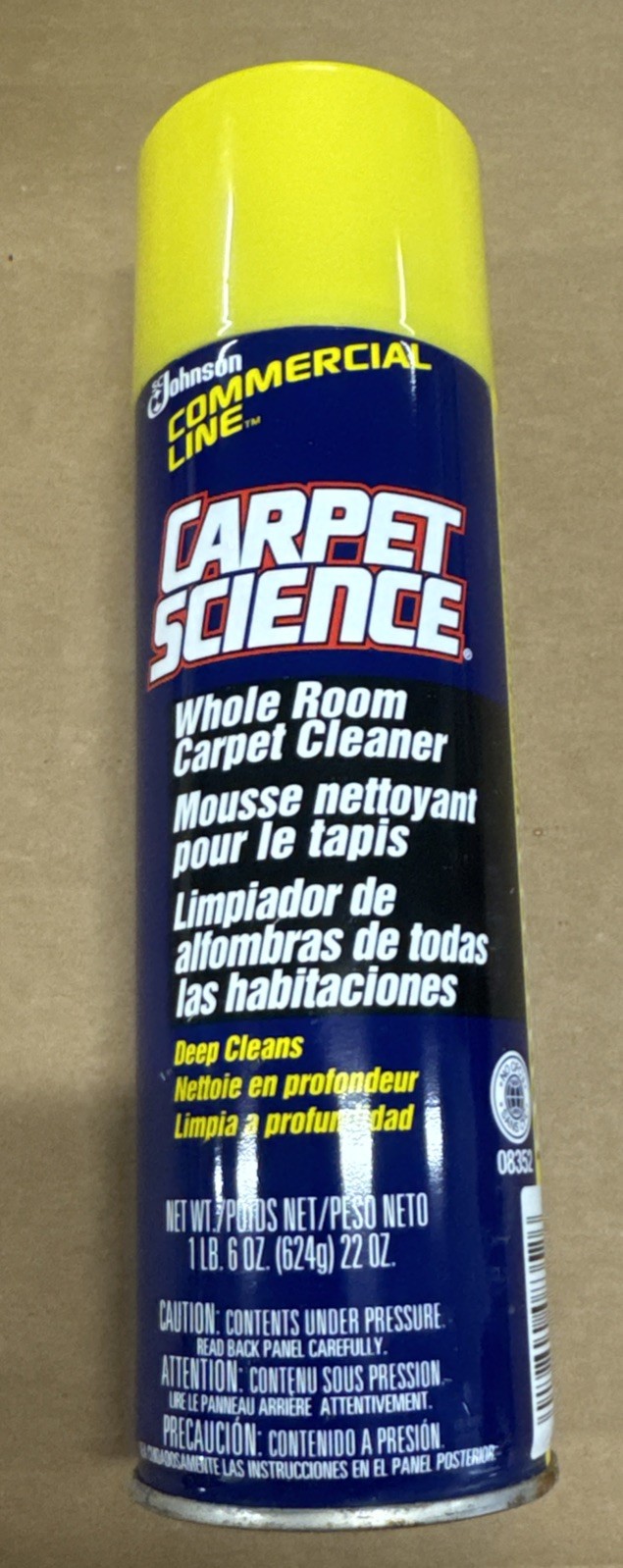 Vintage Carpet Science Foam Carpet Upholstery Cleaning Spray 1lb 6oz New, Unused