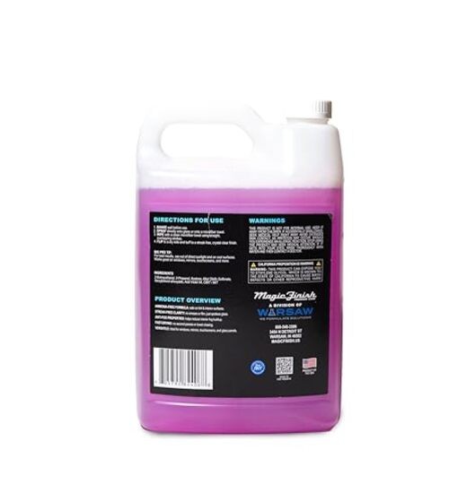 Car Glass Cleaner (1 Gallon) – Ammonia-Free Window 128 Fl Oz (Pack of 1)